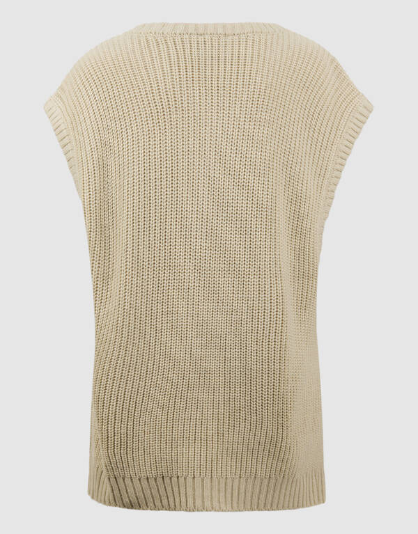 Gestrickter Spencer Beige SHOEBY BOYS