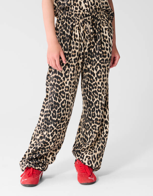 Twist Leopard Weite-Hosen Braun SHOEBY GIRLS