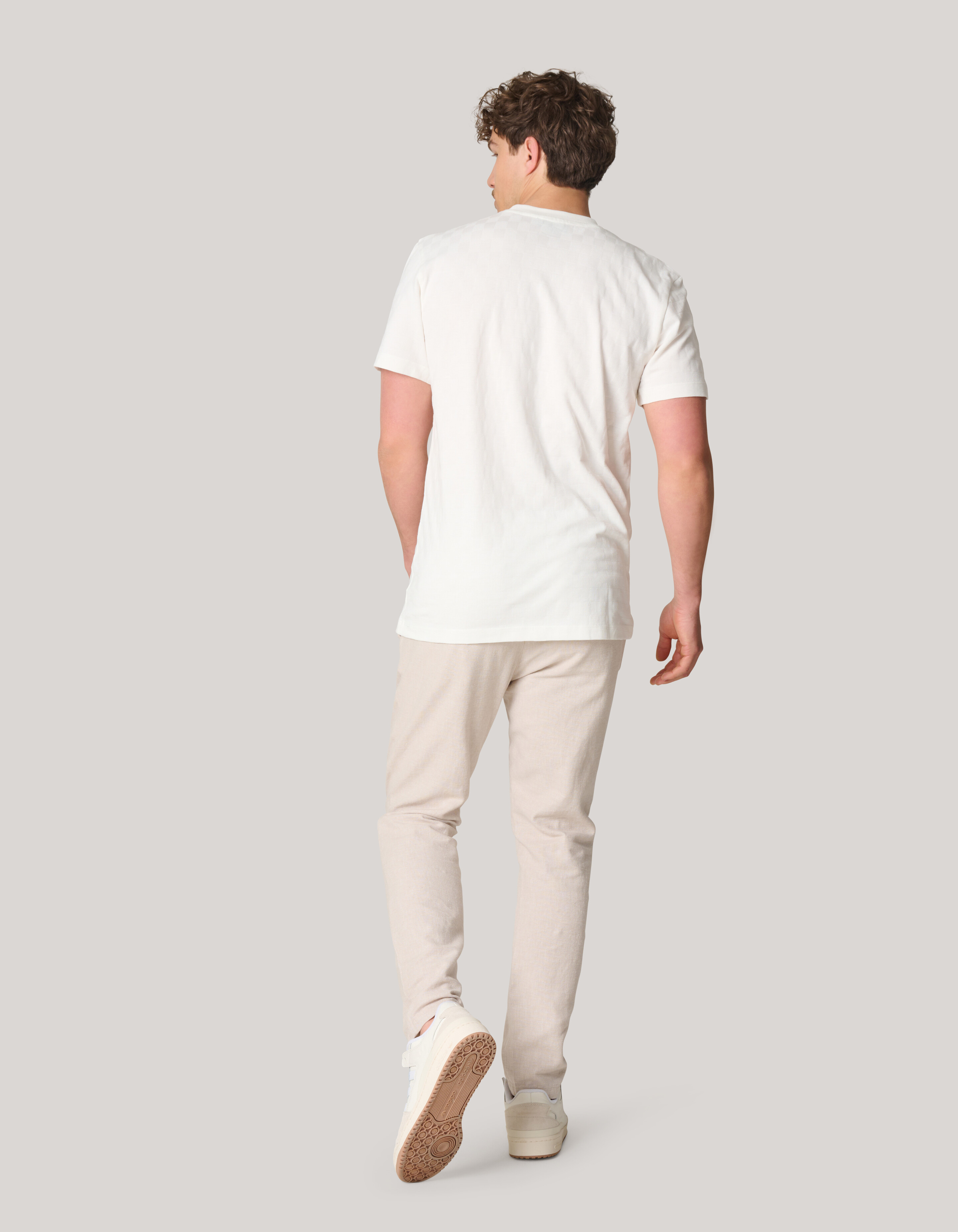 Block Textur T-Shirt Off White SHOEBY MEN