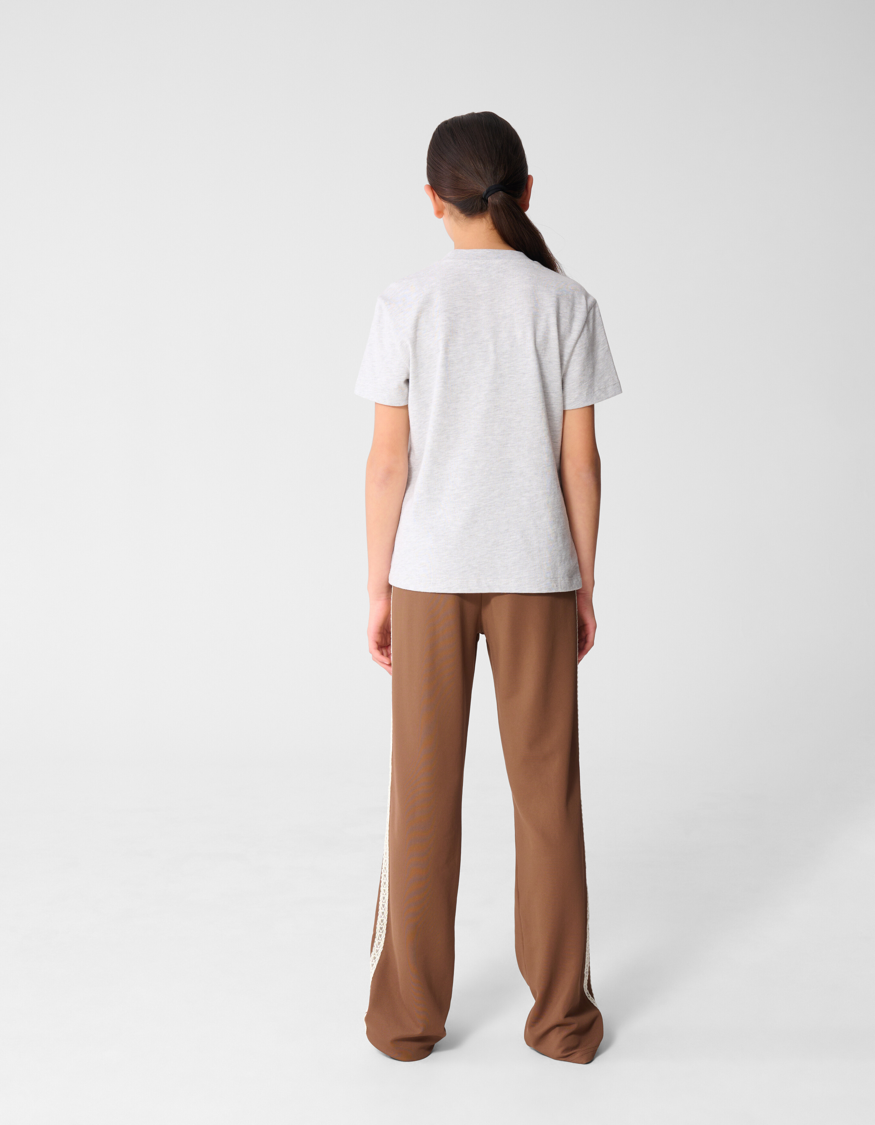 Sportliche Hose mit weitem Bein, Braun SHOEBY GIRLS