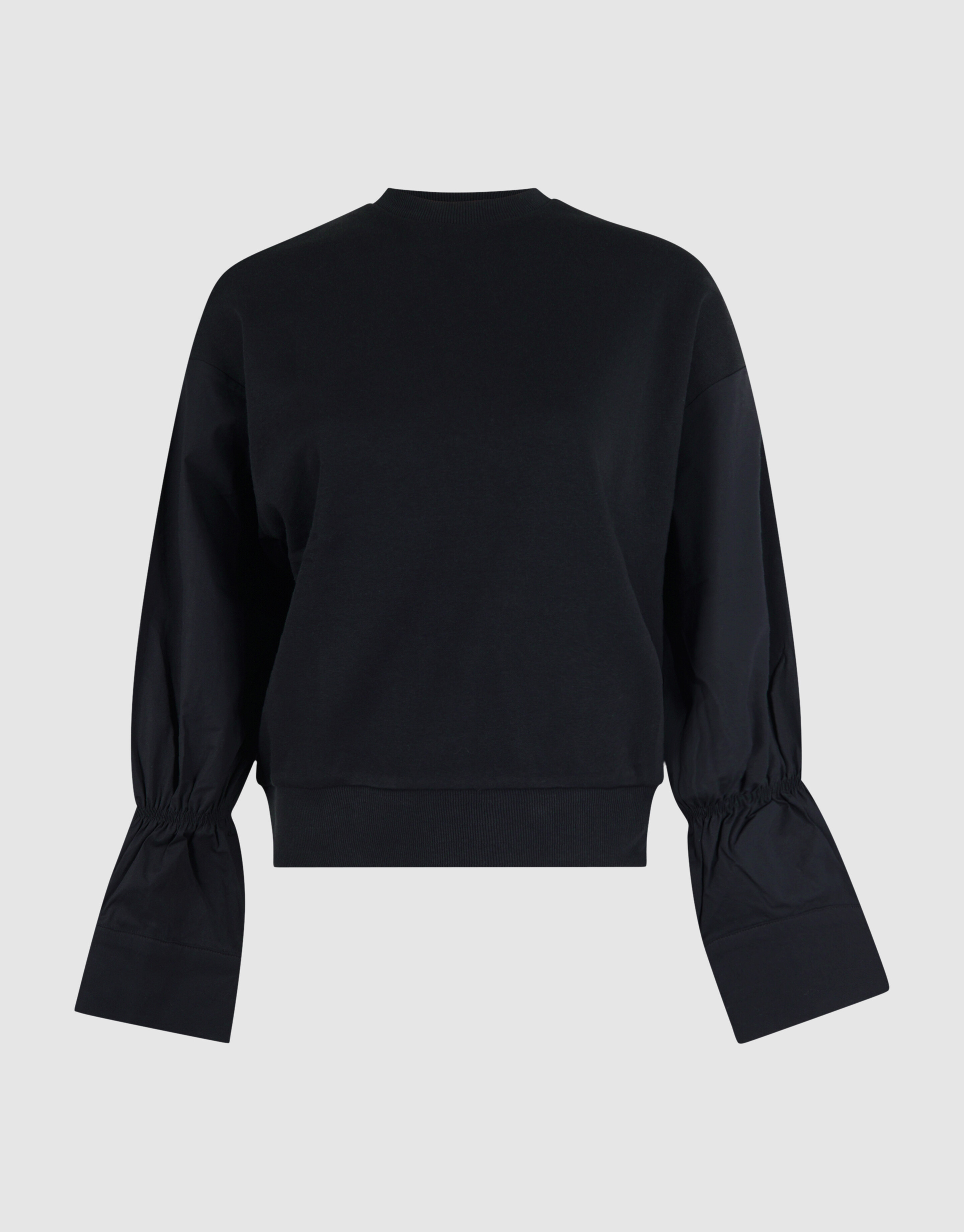 Poplin Sleeve Sweater Zwart SHOEBY WOMEN