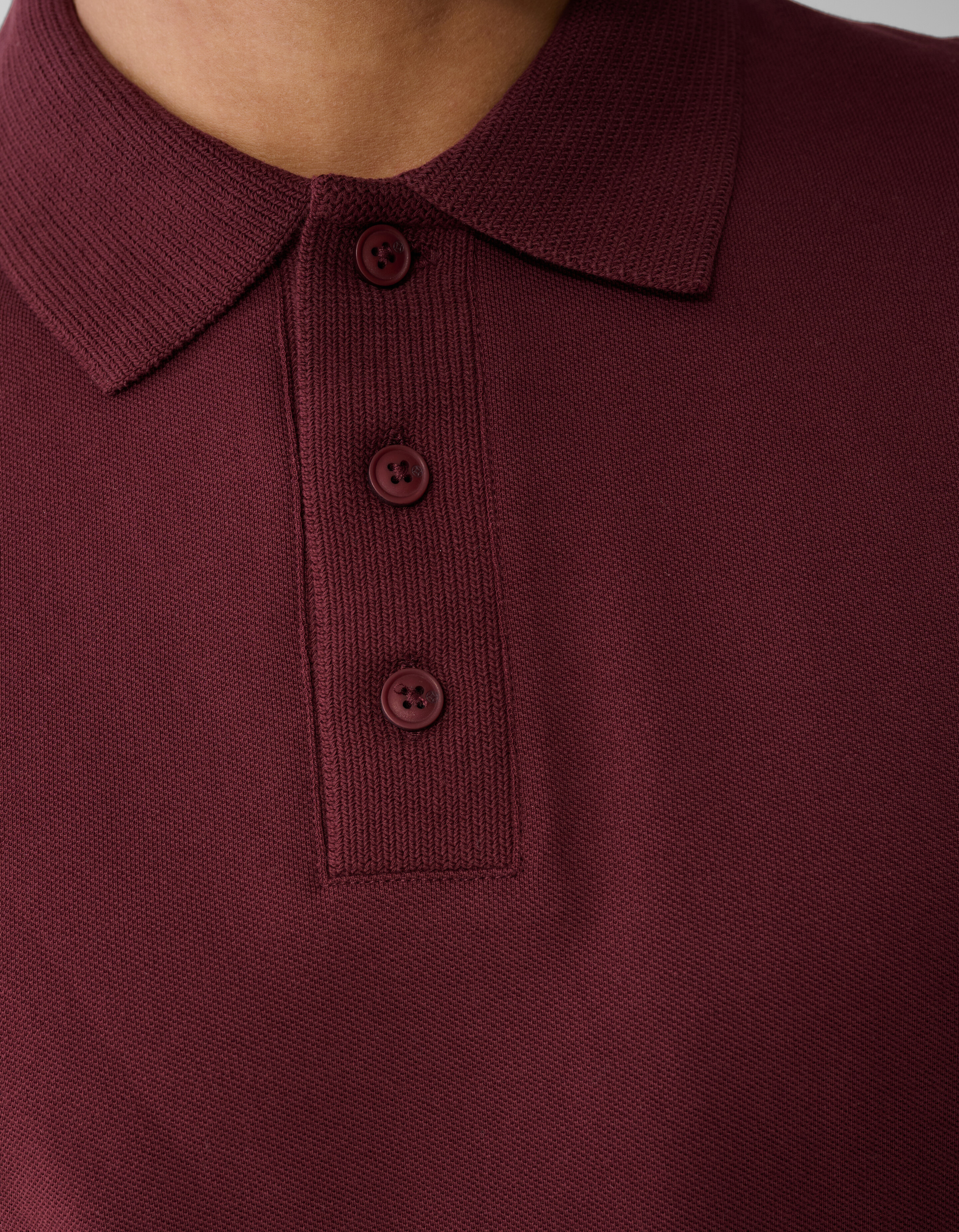 Strickpolo Dunkelrot SHOEBY MEN
