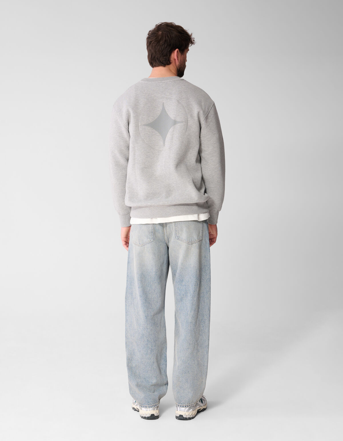 Rib Spark Sweater Hellgrau SHOEBY MEN