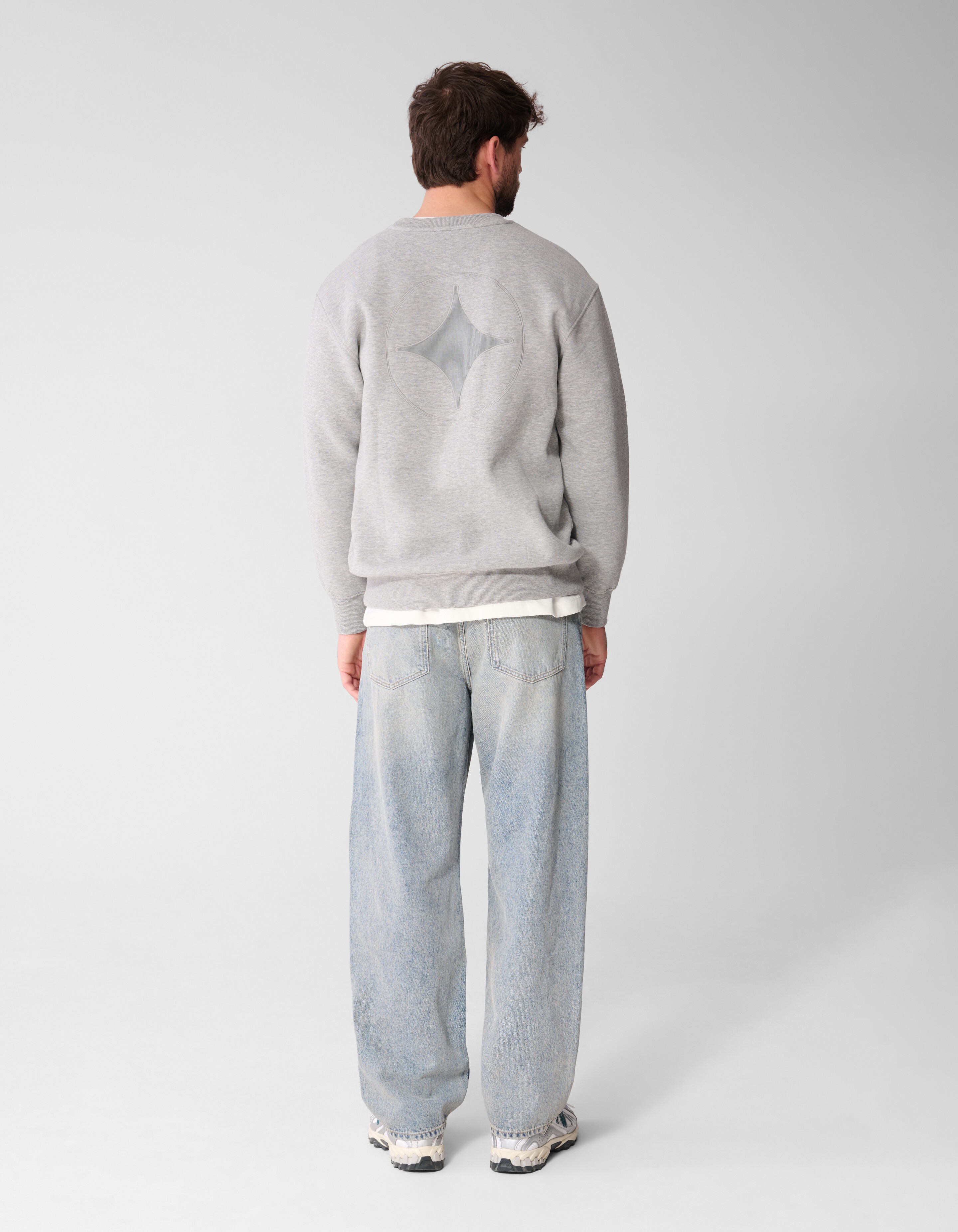 Rib Spark Sweater Hellgrau SHOEBY MEN