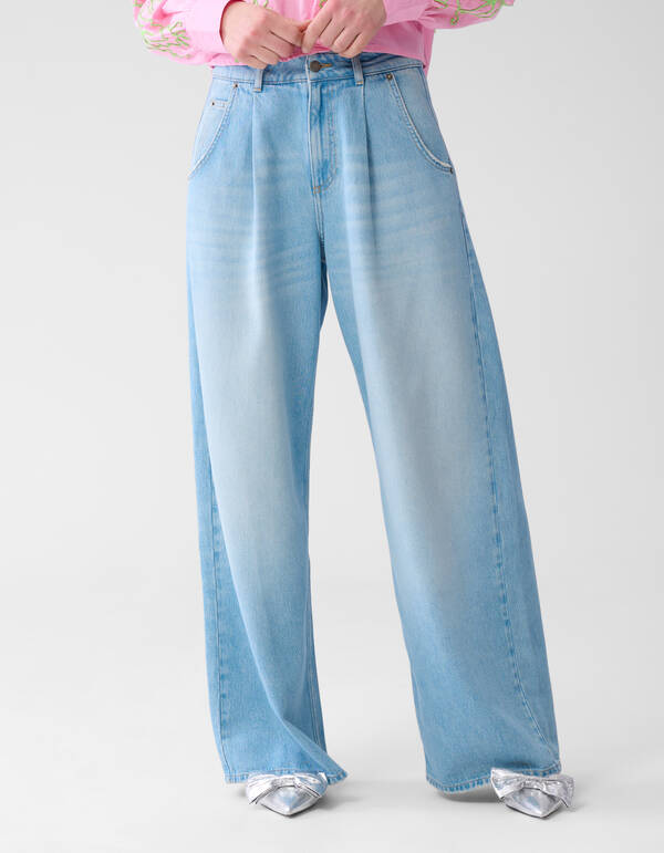 Jeans mit weitem Bein gebleicht SHOEBY WOMEN