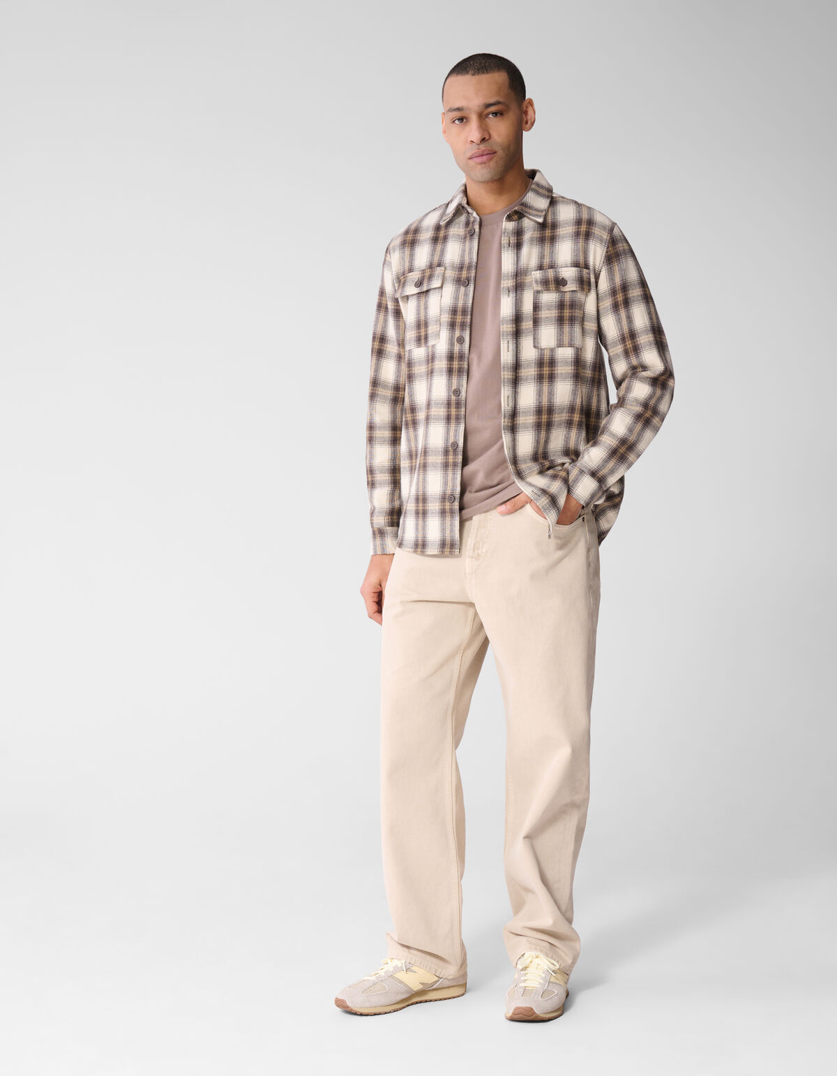 Baggy Fit Jeans Sand L32 SHOEBY MEN