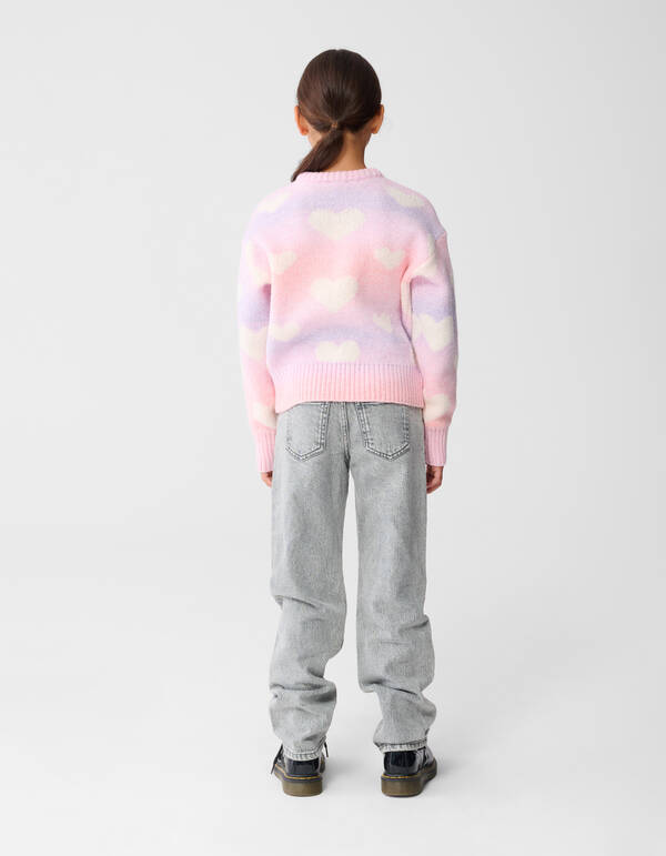 Herz Strickpullover Rosa SHOEBY GIRLS