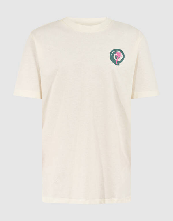Palm Artwork T-shirt Off White SHOEBY BOYS