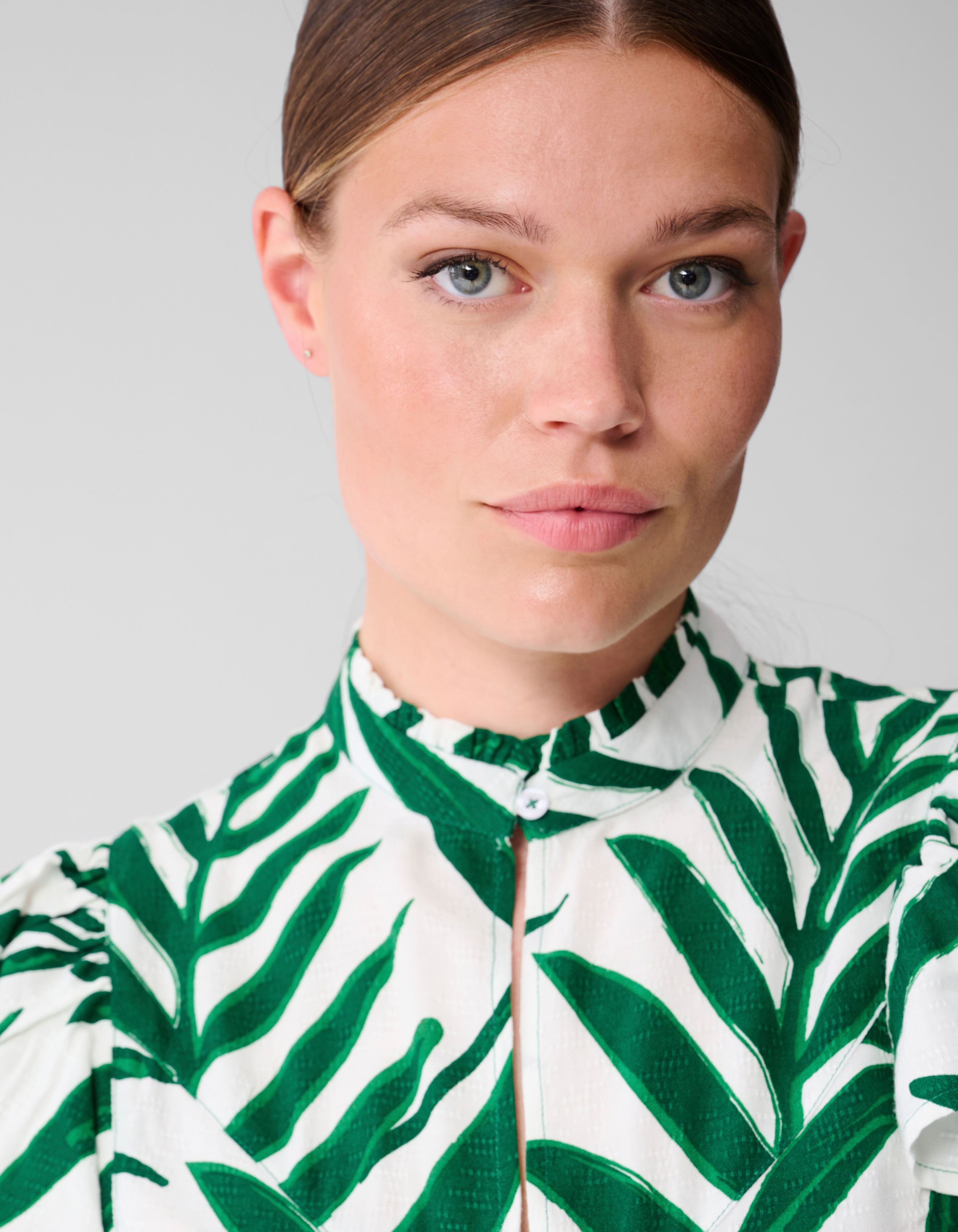 Bedrucktes Palmen-Top Weiß SHOEBY WOMEN