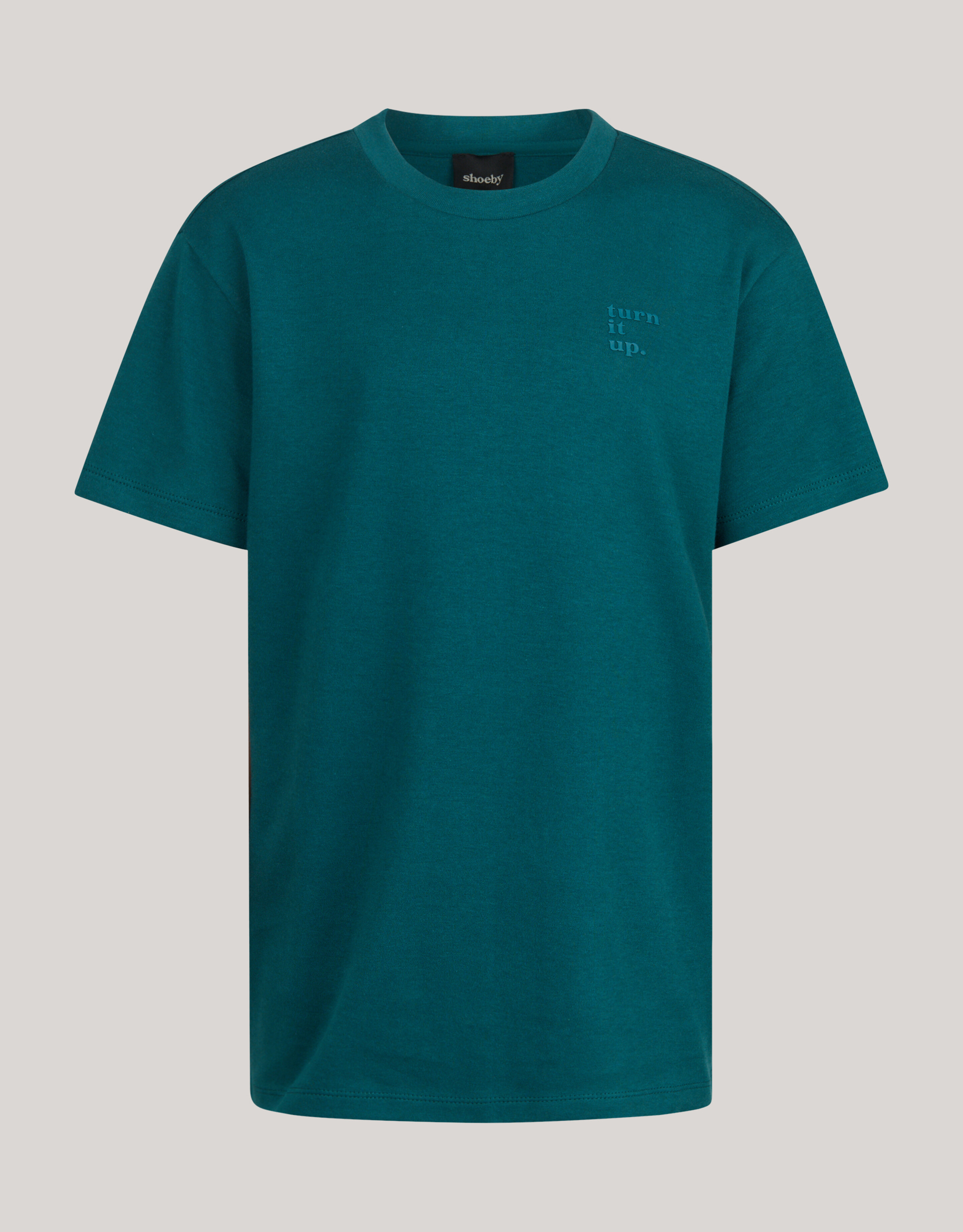 Basic T-shirt Dunkelgrün SHOEBY BOYS