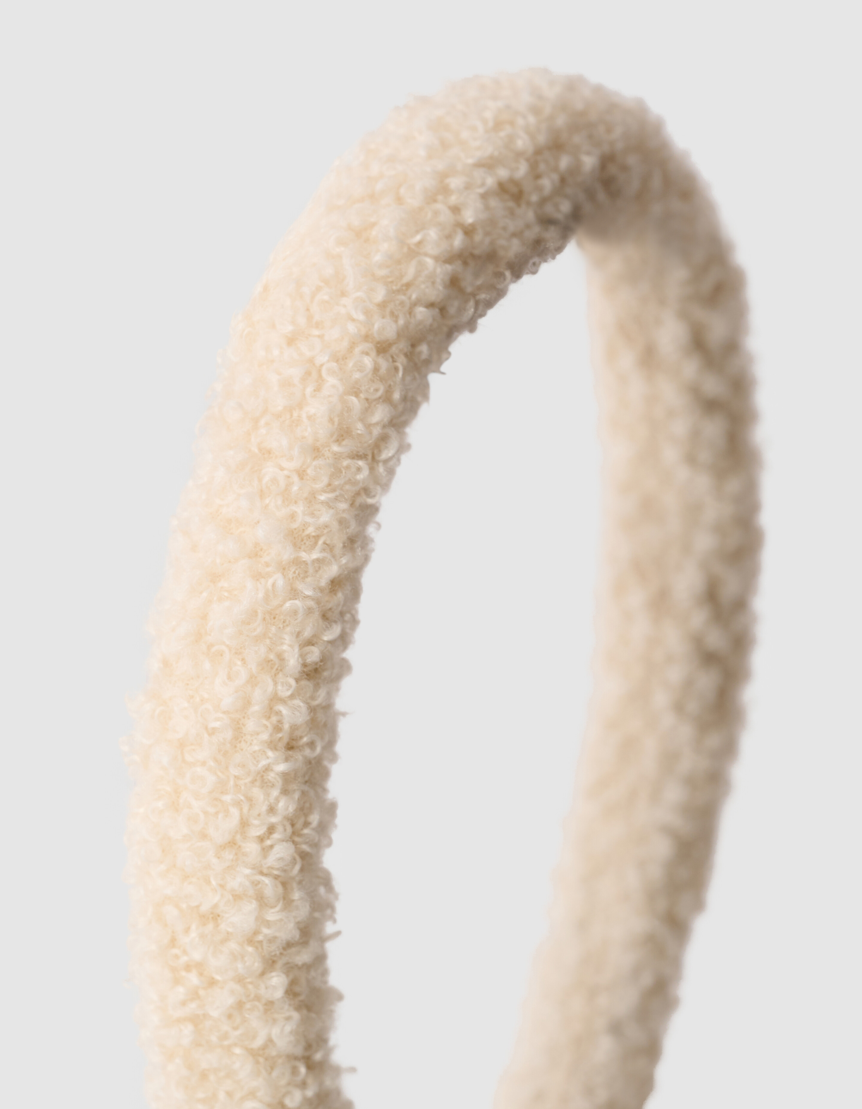 Teddy-Haarband Off White SHOEBY ACCESSOIRES