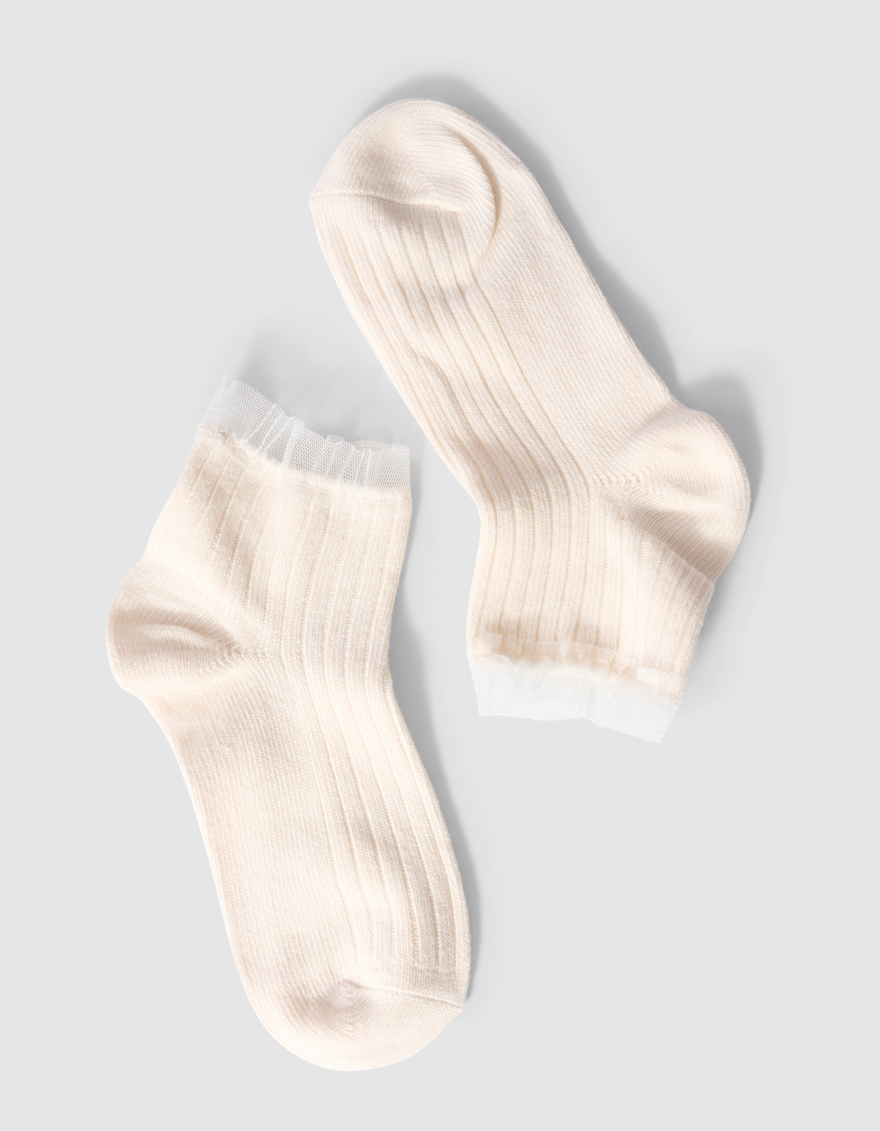 R&uuml;schensocken Gebrochen Wei&szlig; SHOEBY ACCESSOIRES