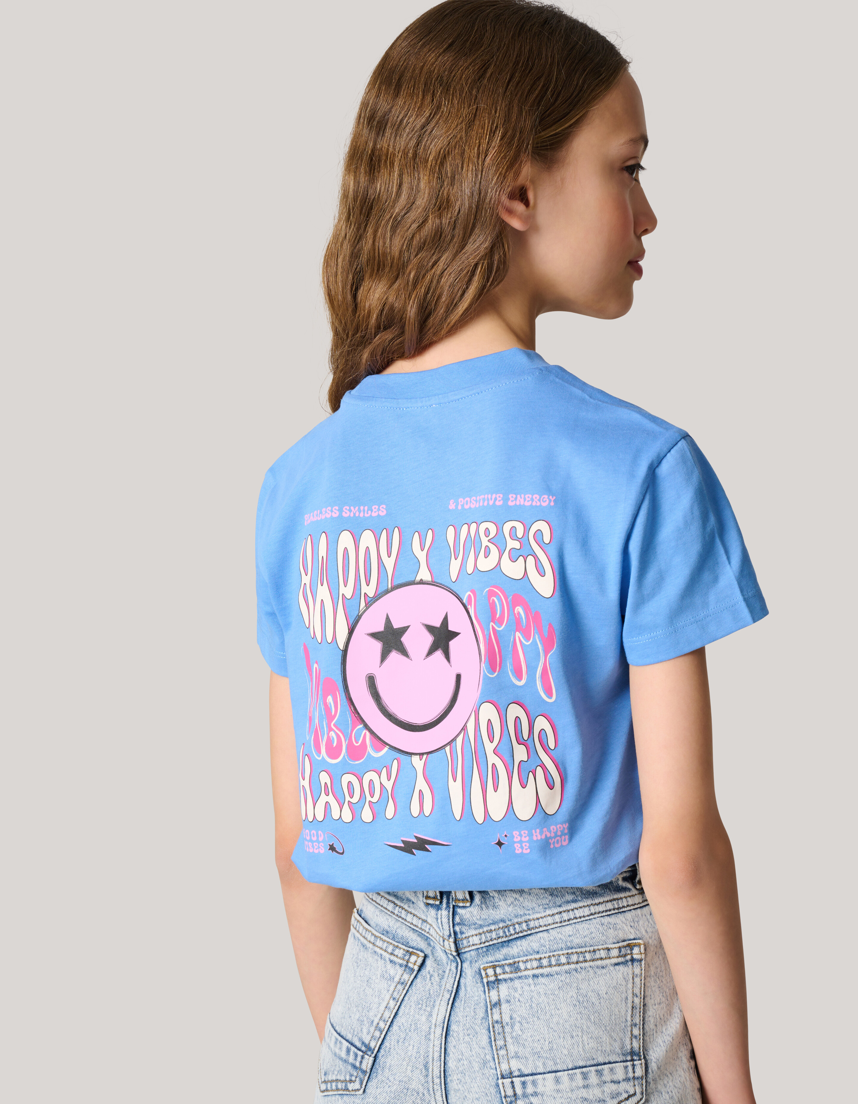 Artwork T-shirt Blauw SHOEBY GIRLS