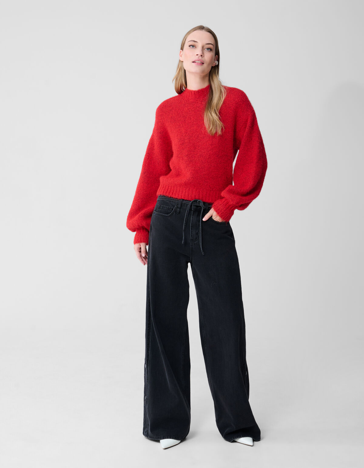 Tape Gerade Passform Denim Schwarz SHOEBY WOMEN