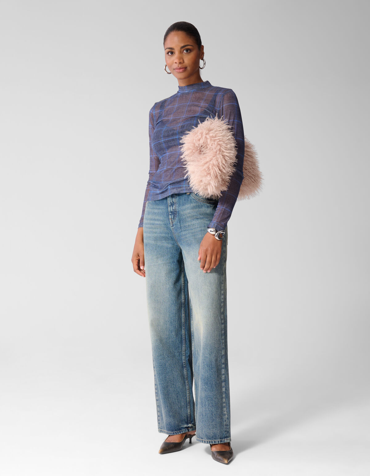 Mesh Top blau SHOEBY WOMEN