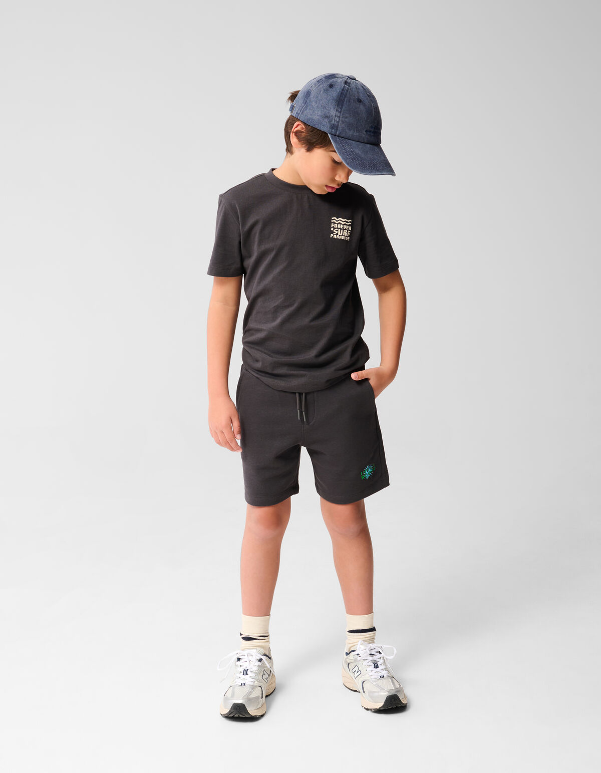 Strandkunst Kurz Dunkelgrau SHOEBY BOYS