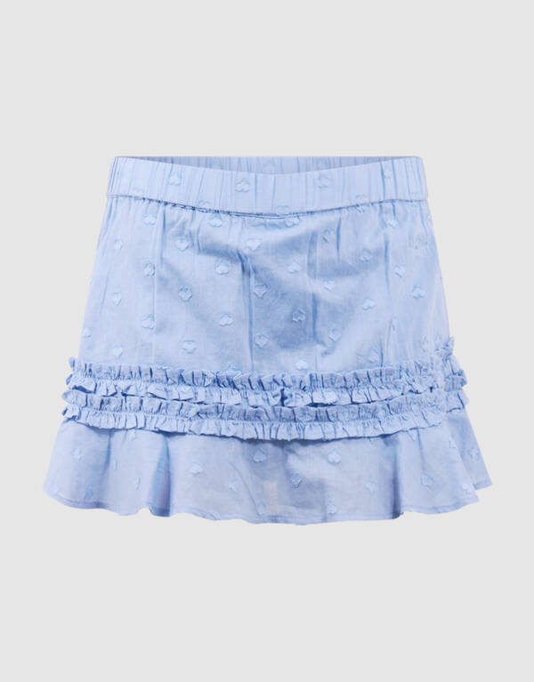 R&uuml;schen-Minirock Hellblau SHOEBY GIRLS