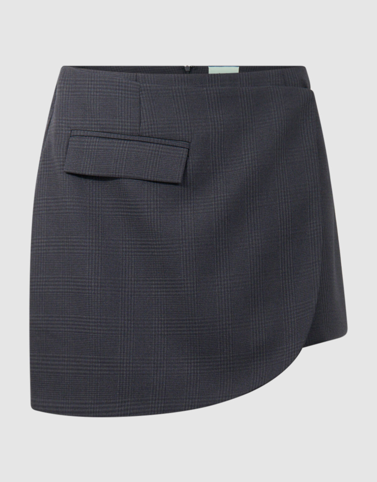 Minirock mit Karomuster Dunkelgrau SHOEBY WOMEN