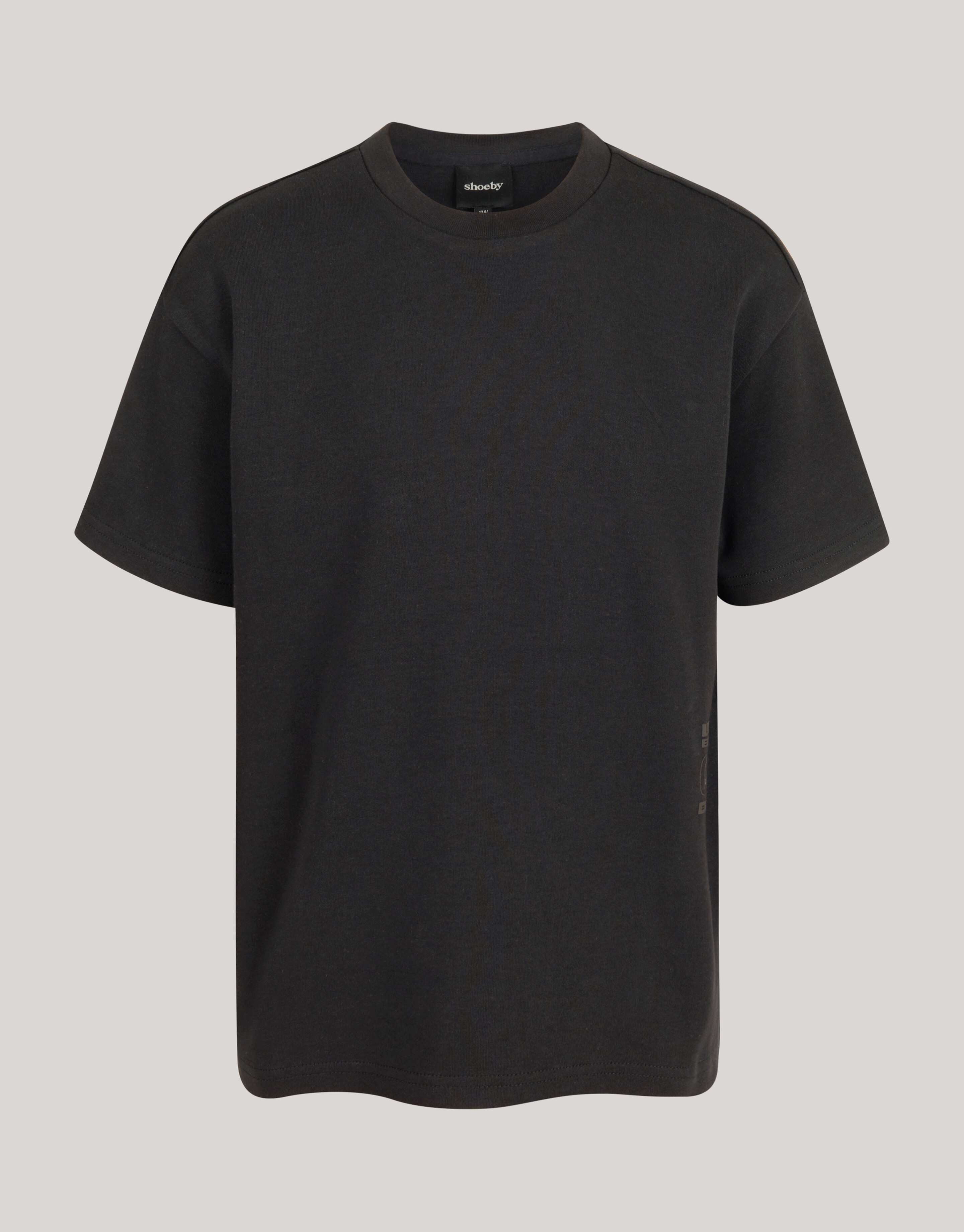 Schweres Basic-T-Shirt Schwarz SHOEBY BOYS