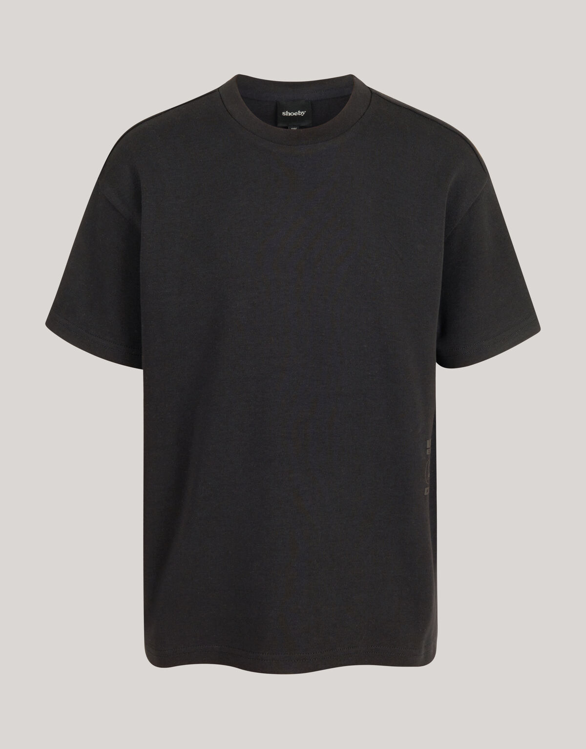 Schweres Basic-T-Shirt Schwarz SHOEBY BOYS