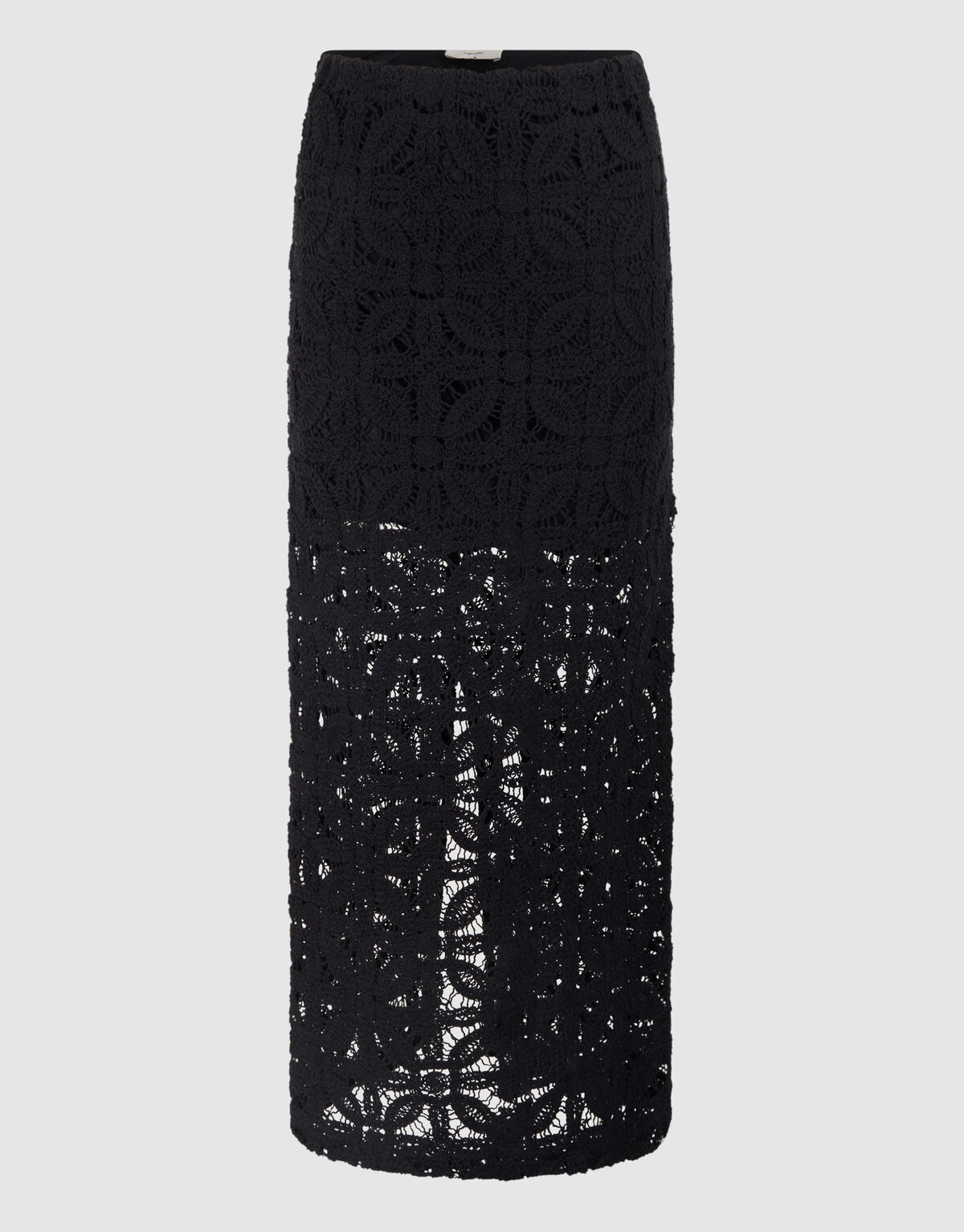 Gehäkelter Maxirock Schwarz SHOEBY WOMEN