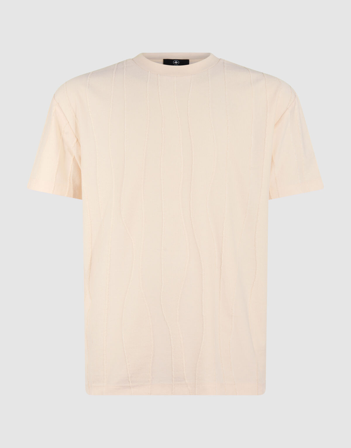 Wellenlinien T-Shirt Hellgelb SHOEBY MEN
