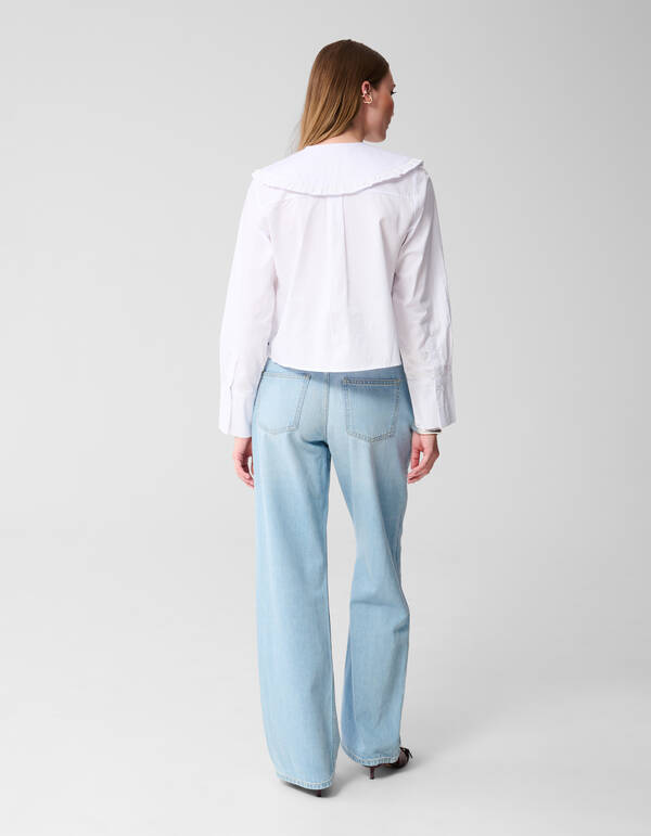 Weiche Jeans mit weitem Bein Gebleicht SHOEBY WOMEN