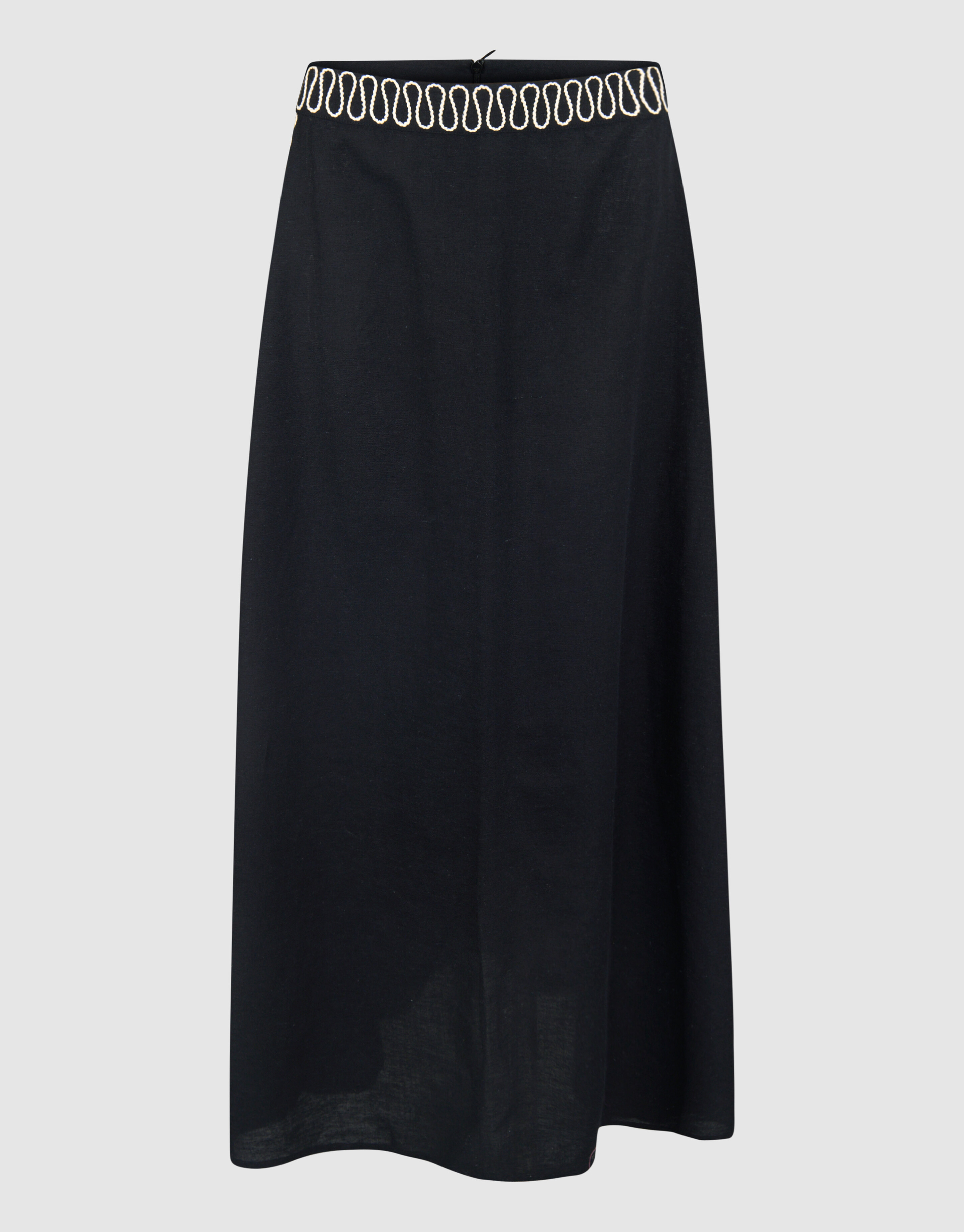 bestickte Maxirock Schwarz SHOEBY WOMEN
