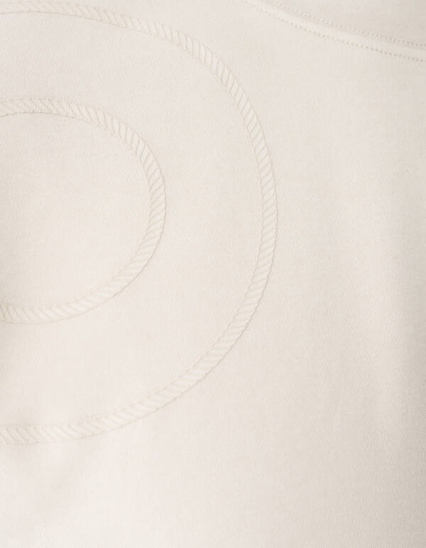 Spark Logo Print T-Shirt Beige SHOEBY MEN