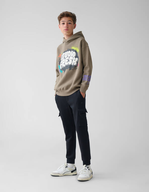 Cargo Joggerhose Schwarz SHOEBY BOYS