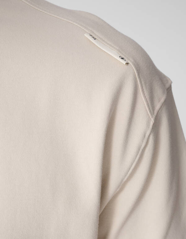 Basic-T-Shirt mit lockerer Passform, Beige SHOEBY MEN