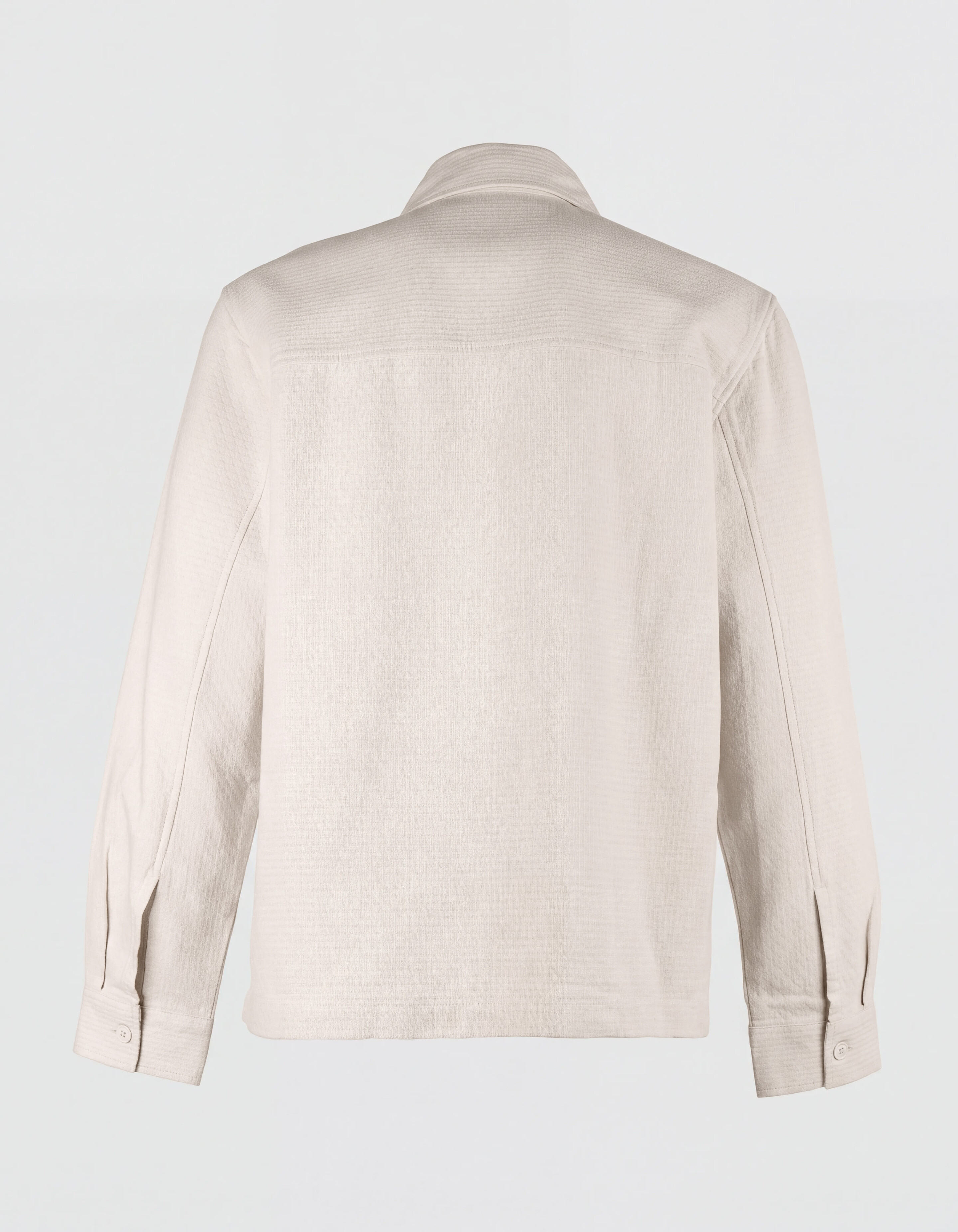 Block-Jacquard-Overshirt Hellgrau SHOEBY MEN