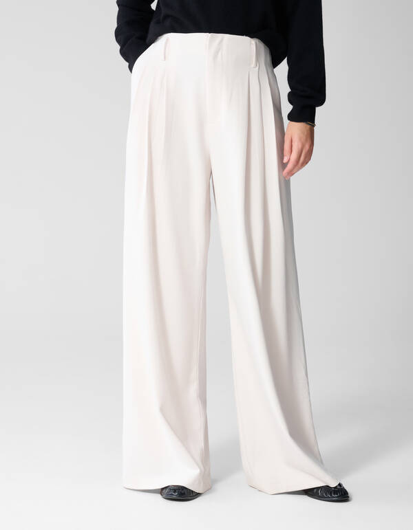 Wide-Leg-Hose Offwhite By Lonneke SHOEBY WOMEN