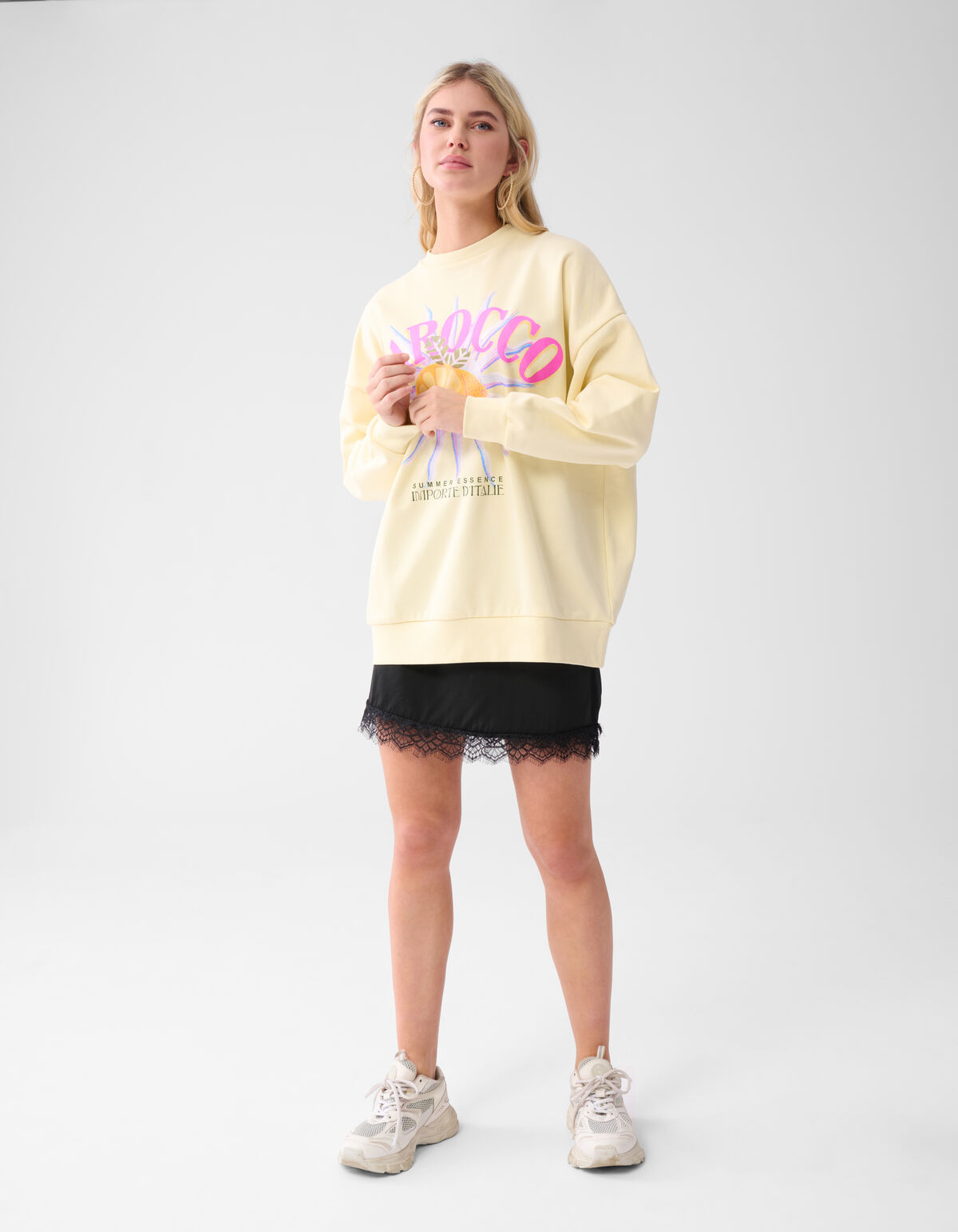 Tarocco Artwork Pullover Hellgelb SHOEBY WOMEN