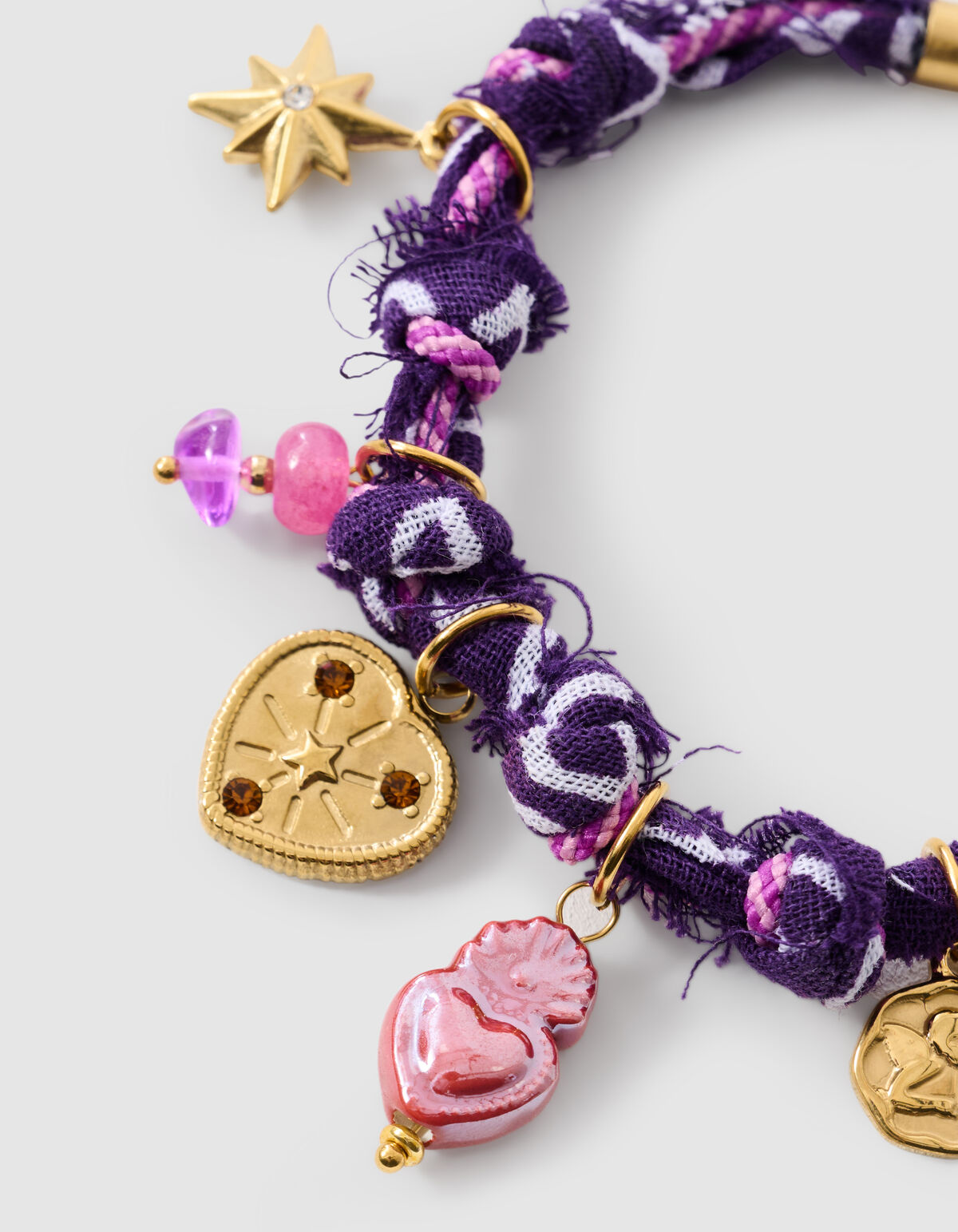 Bandana Charm Armband Lila SHOEBY ACCESSOIRES