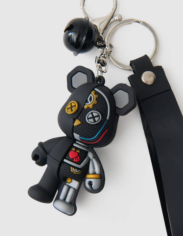 Split Beer Schl&uuml;sselanh&auml;nger Schwarz SHOEBY ACCESSOIRES