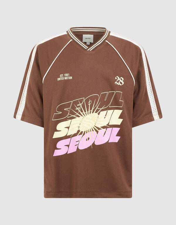 Seoul Baseball T-Shirt Braun SHOEBY GIRLS