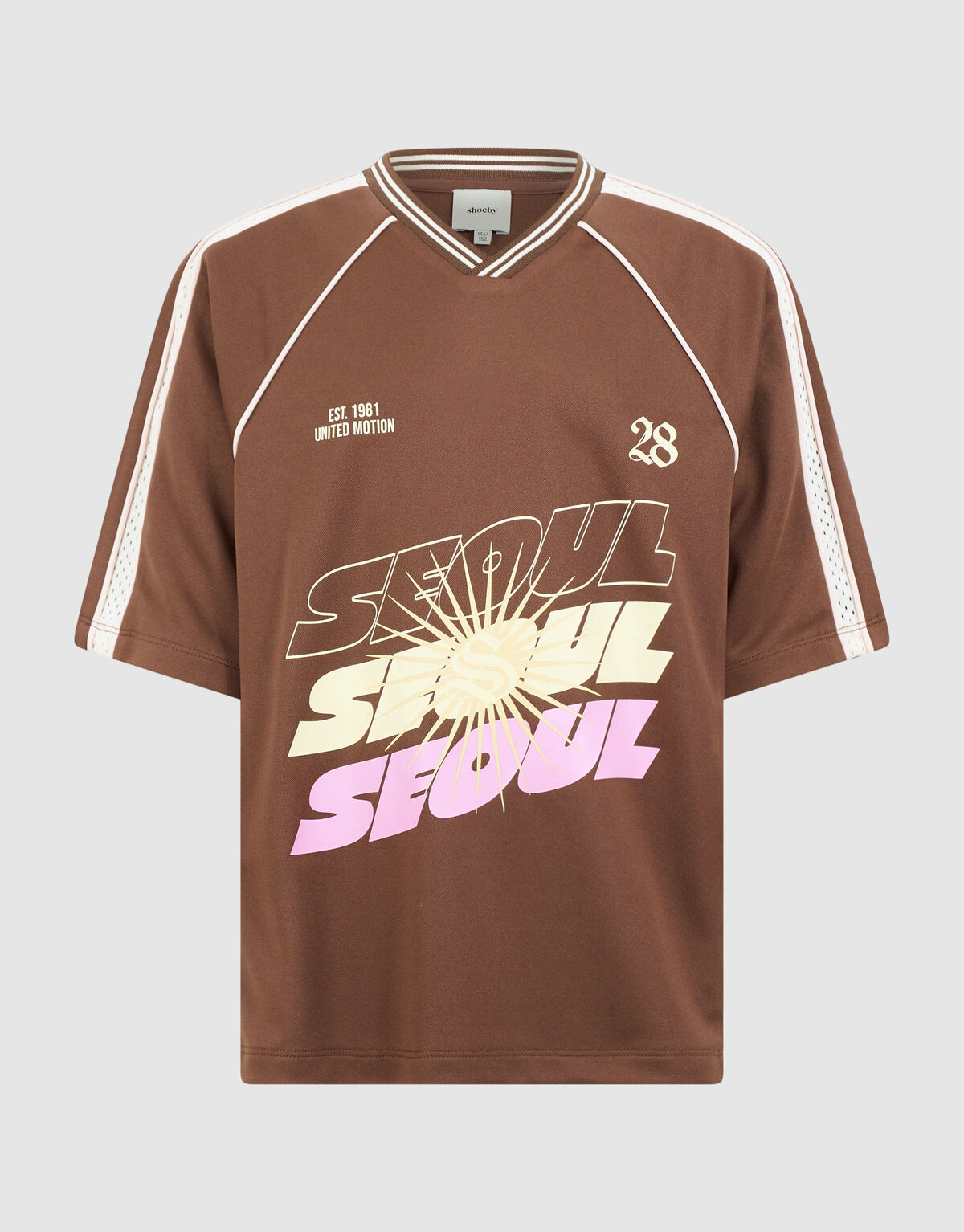Seoul Baseball T-Shirt Braun SHOEBY GIRLS