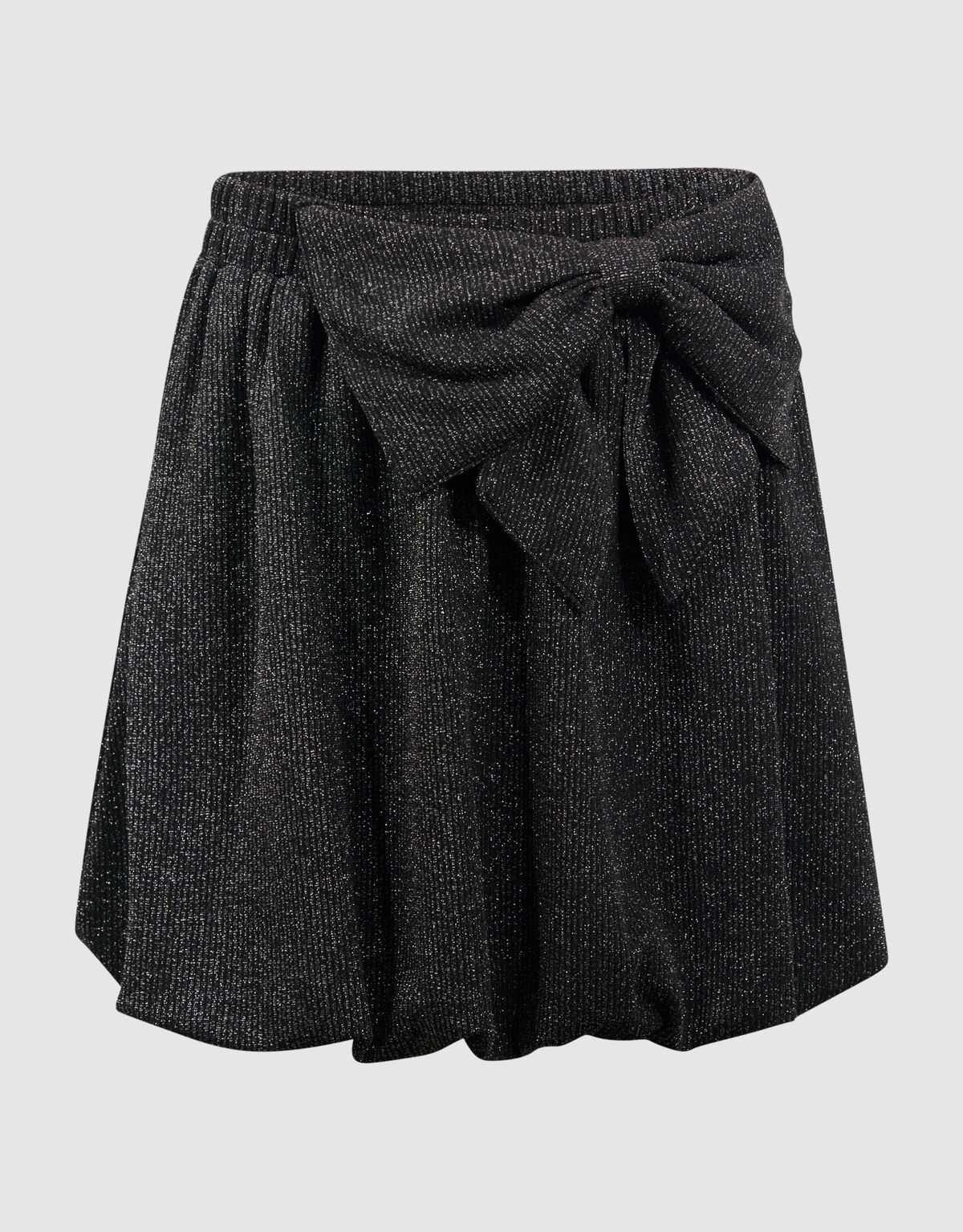 Minirock mit Glitzerschleife in Schwarz SHOEBY GIRLS