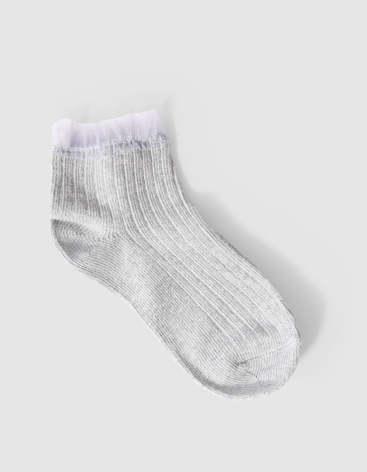 Ruffle-Socken Grau SHOEBY ACCESSOIRES