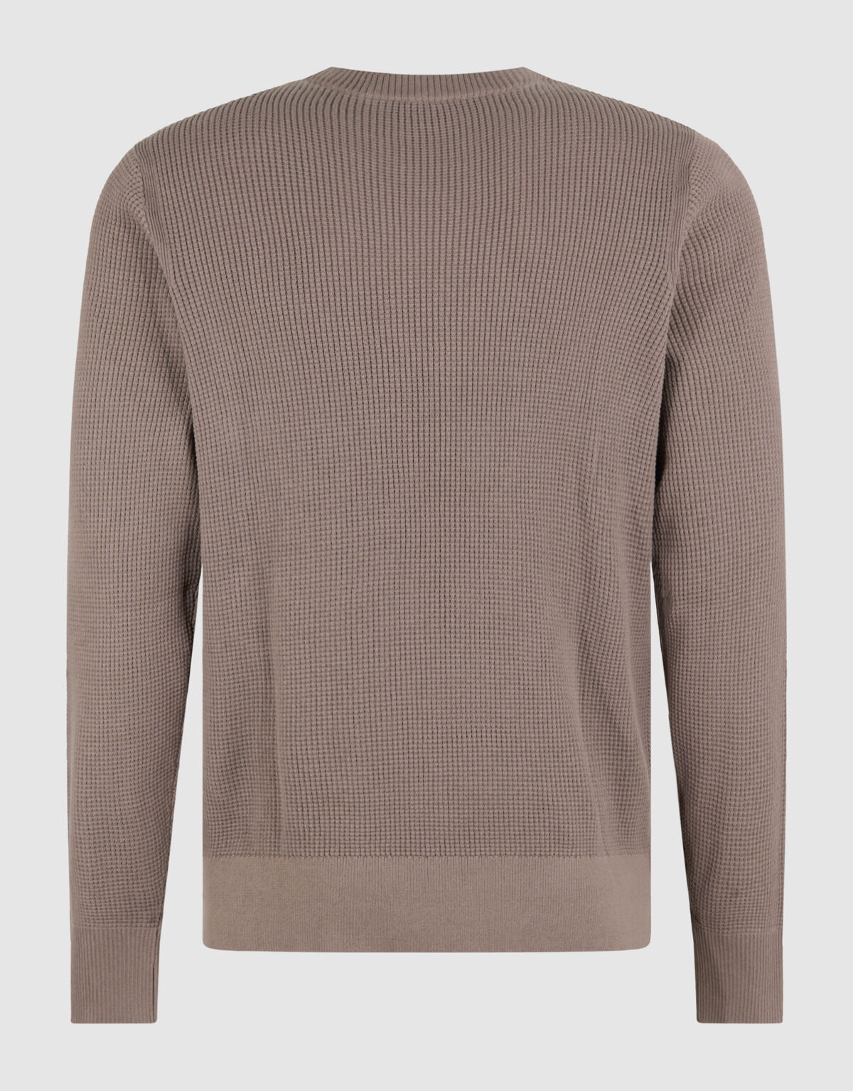 Gestrickter Waffel-Pullover Braun/Taupe SHOEBY MEN