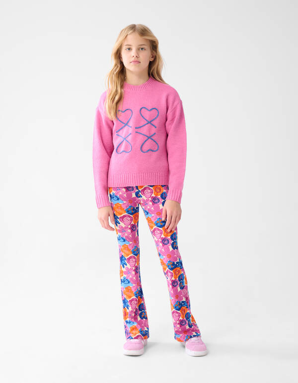 Herz-Pullover Rosa SHOEBY GIRLS