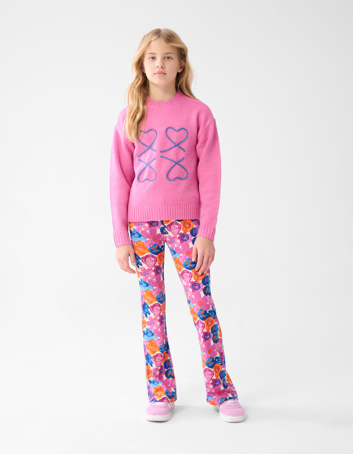 Herz-Pullover Rosa SHOEBY GIRLS