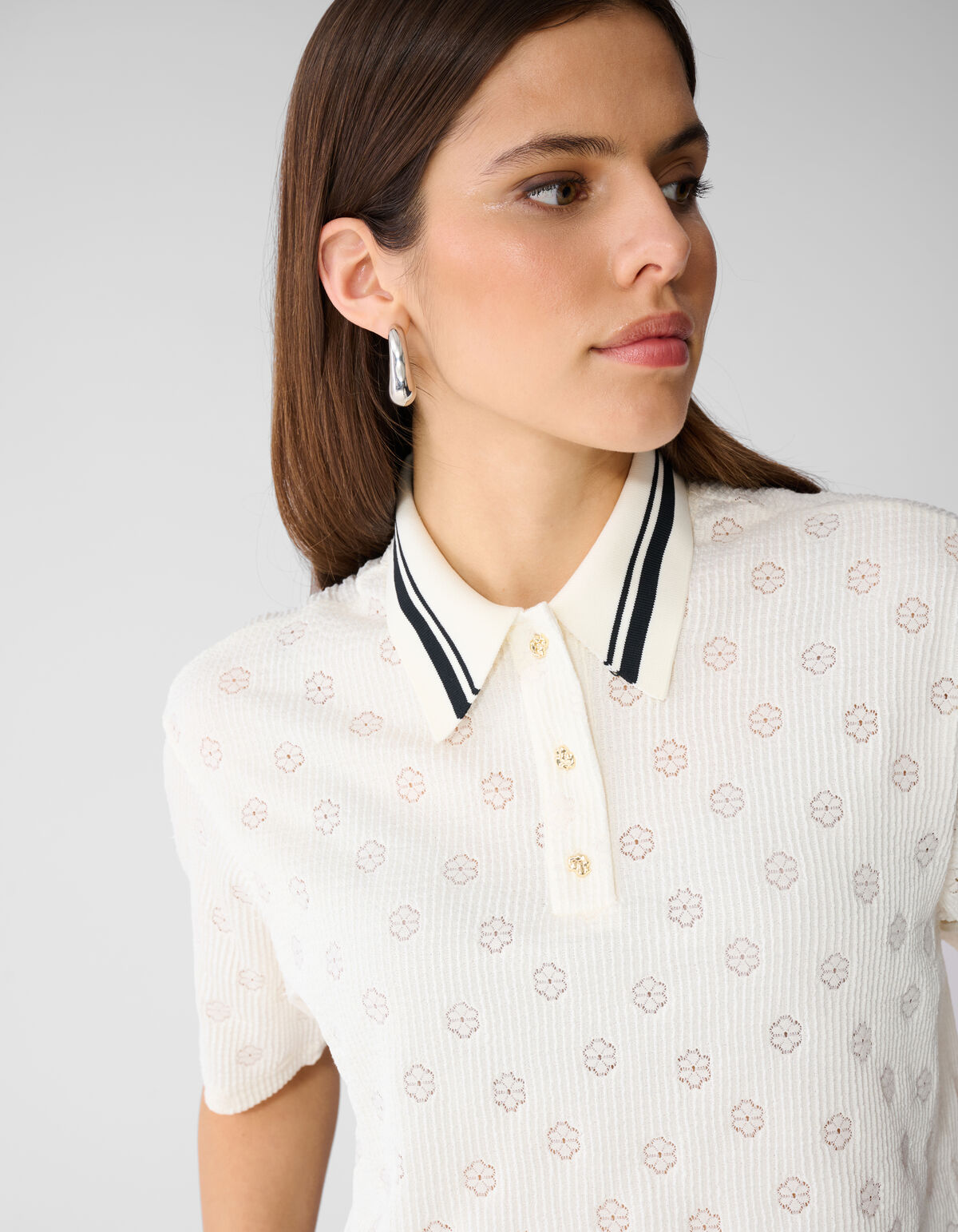 Flower Polo Gebrochenes Wei&szlig; SHOEBY WOMEN