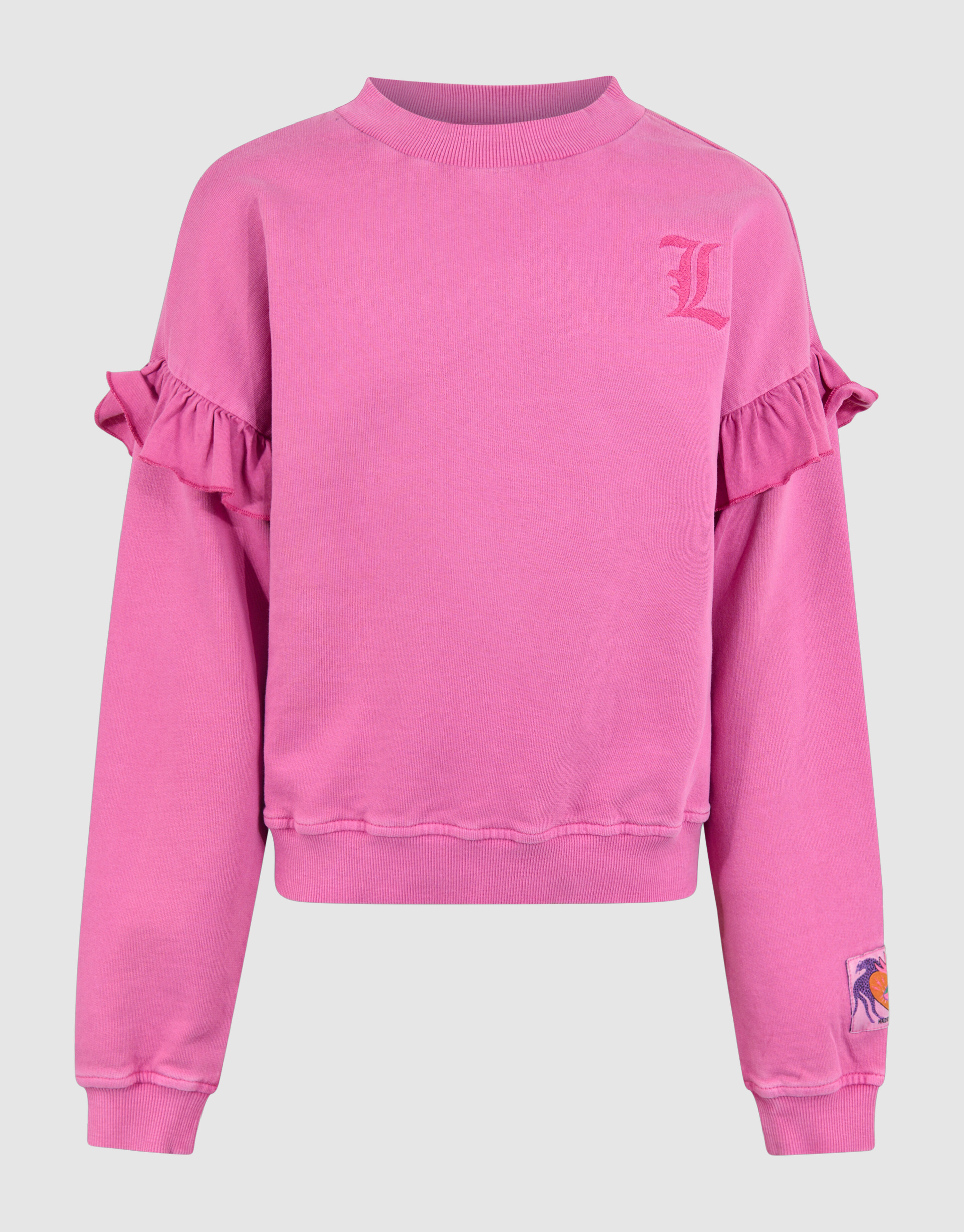 Rüschen-Logo-Pullover Pink von Lizzy SHOEBY GIRLS