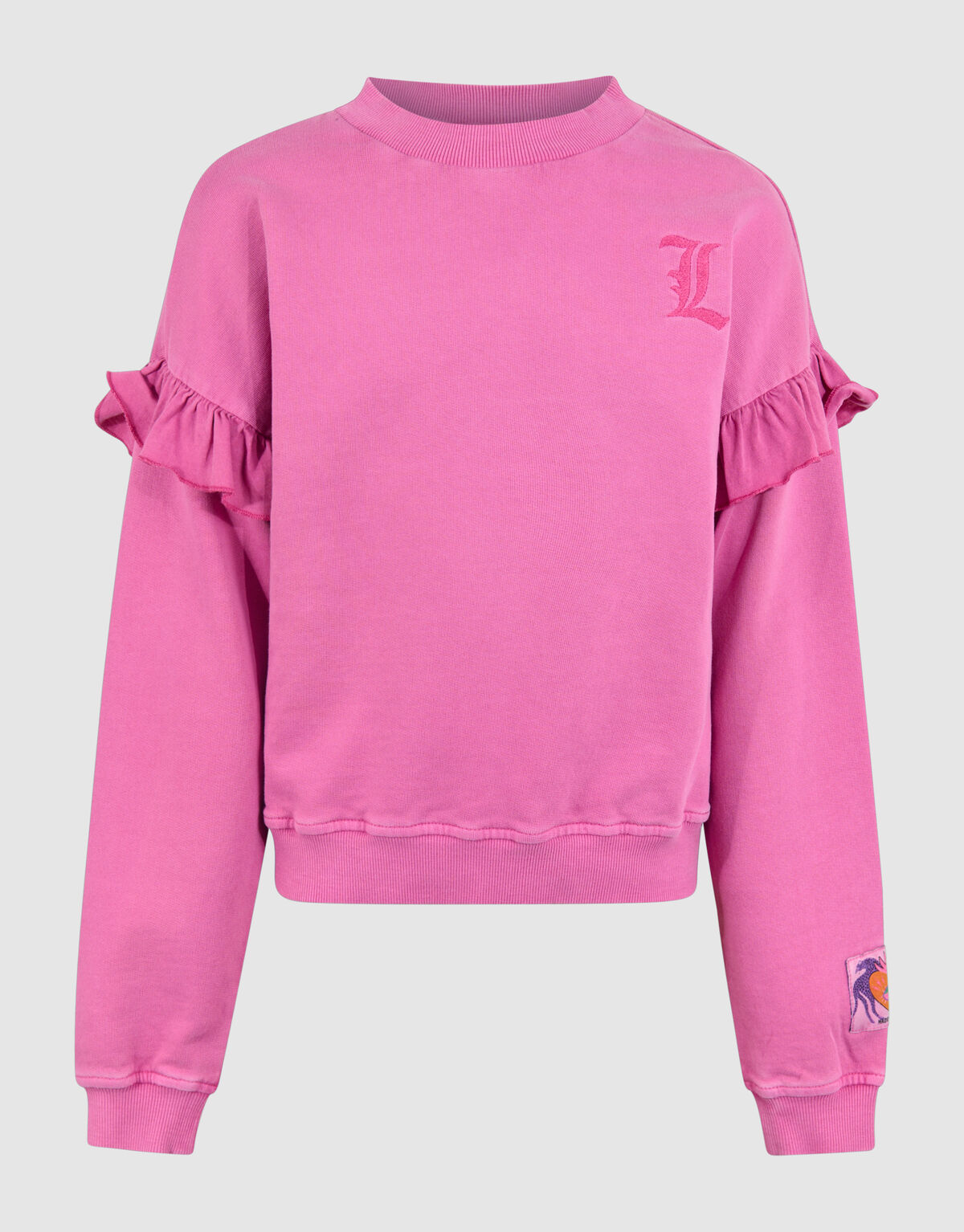 Rüschen-Logo-Pullover Pink von Lizzy SHOEBY GIRLS