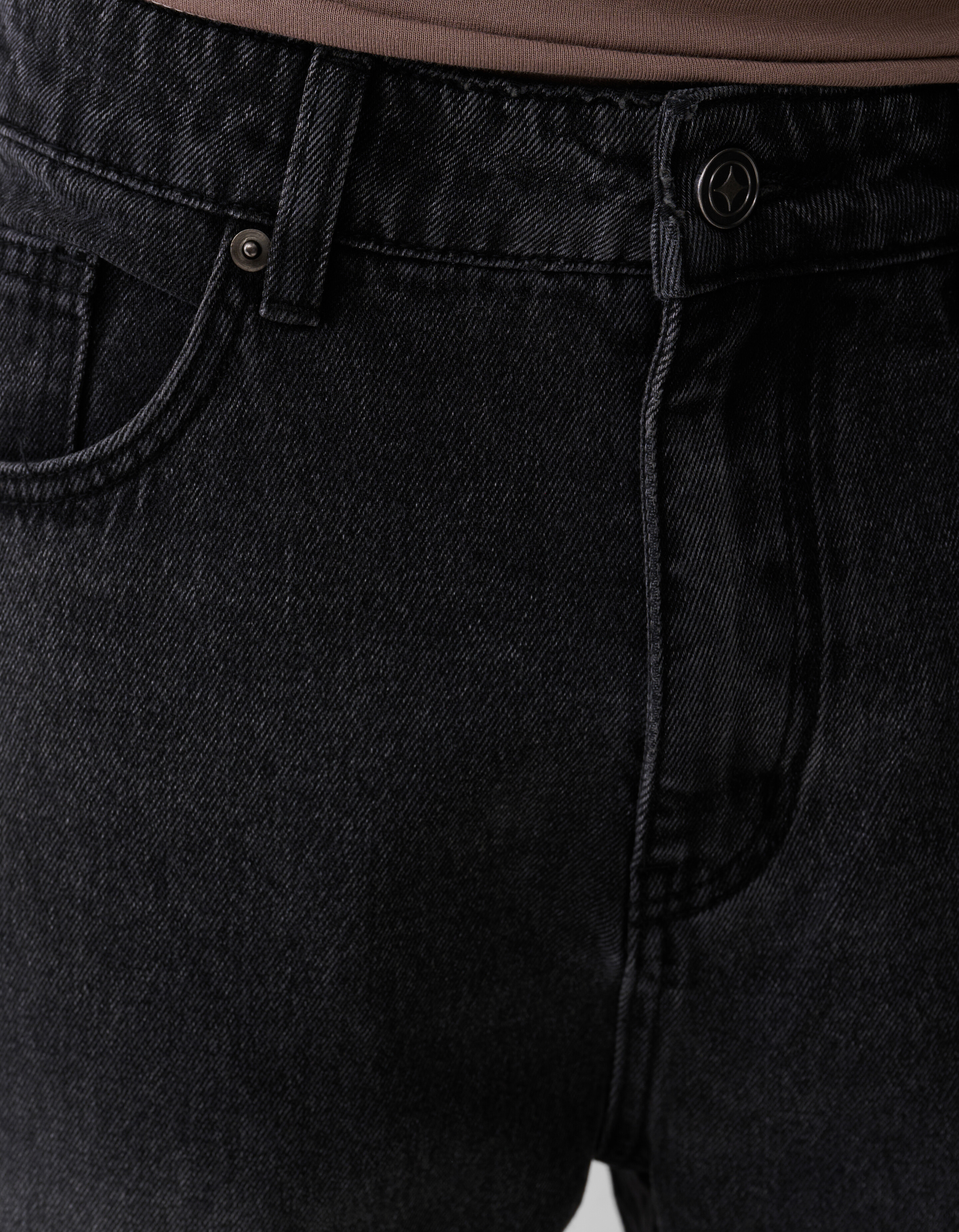 Baggy Fit Jeans Dunkelgrau L34 SHOEBY MEN