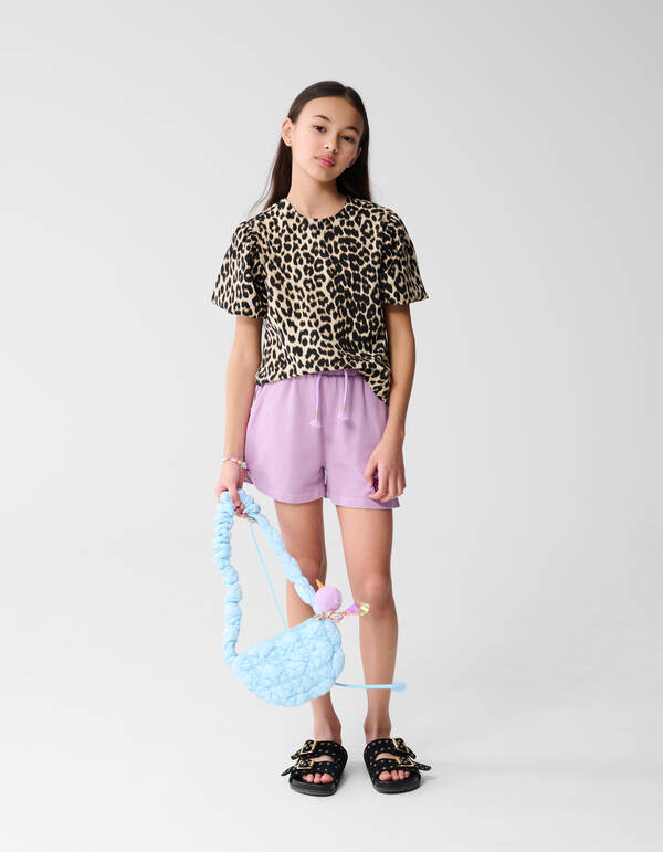 Leopard Puff Top Braun SHOEBY GIRLS