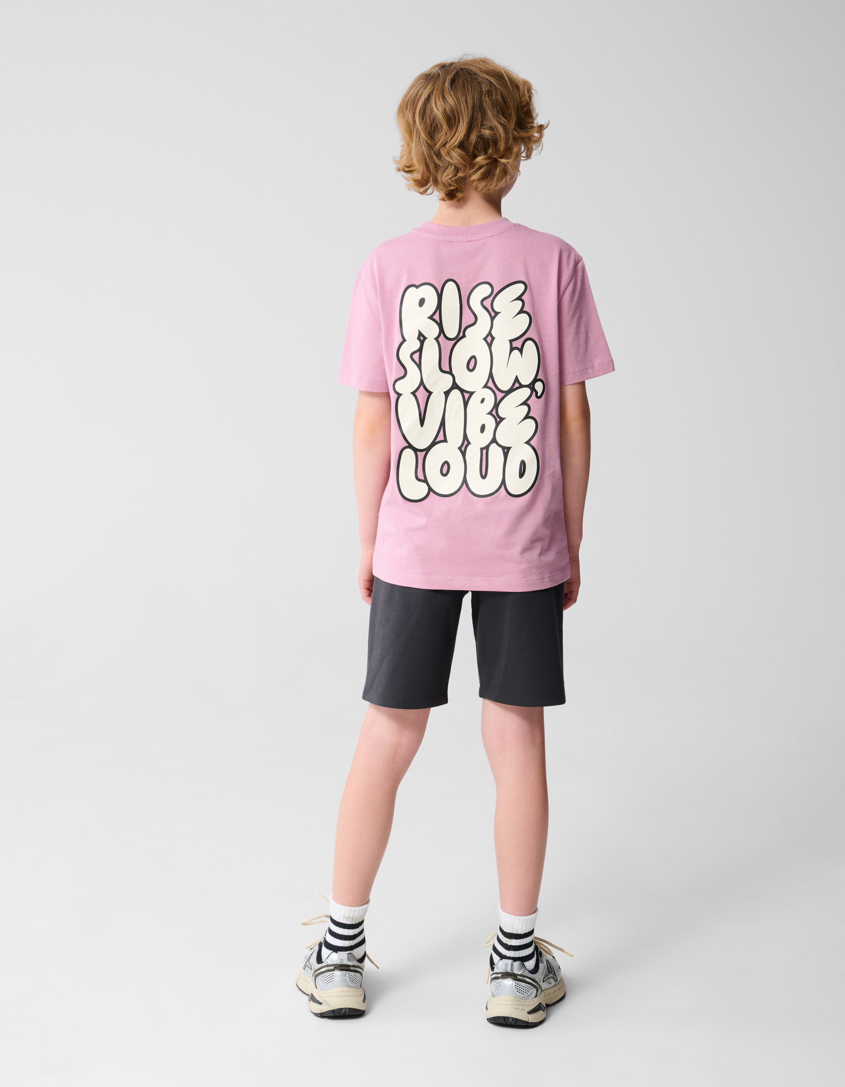 Vibe Loud Kunstwerk T-shirt Rosa SHOEBY BOYS