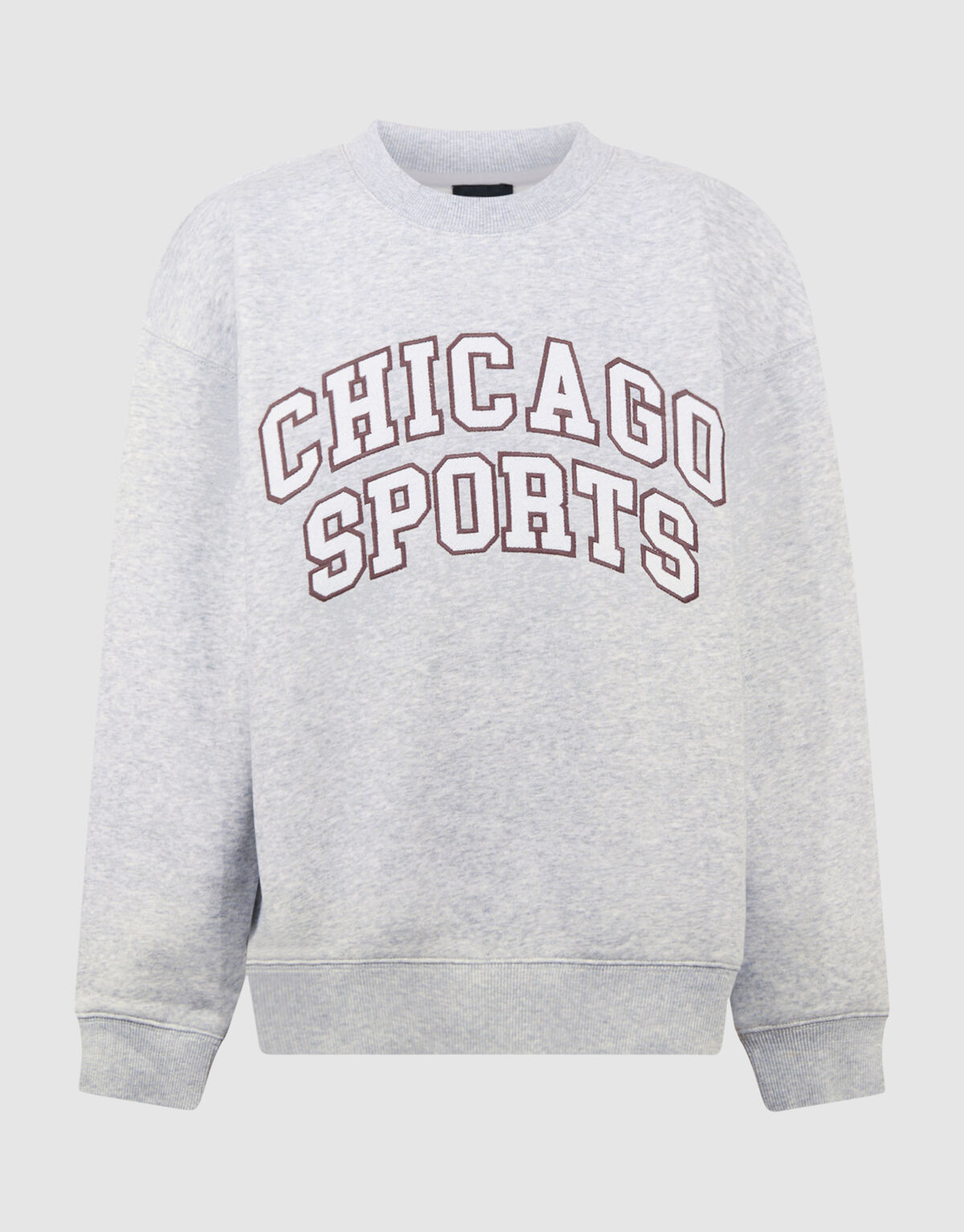 Chicago-Kunstdruck-Pullover, hellgrau SHOEBY BOYS